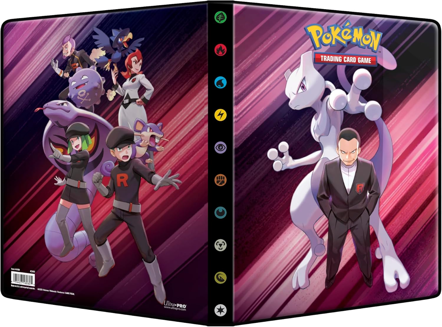 Ultra PRO - Scarlet & Violet: Destined Rivals 9-Pocket Portfolio for Pok&eacute;mon | Trading Card and Pok&eacute;mon Card Binder Album That Protects up to 126 Single-Loaded Cards | 252 Double-Loaded Cards image number 3