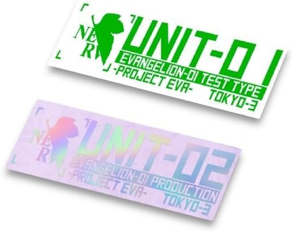 Evangelion Vinyl Sticker Evangelion Car Decal Rei Car Stickers Asuka Car Sticker Unit01 Stickers for Car Neon Genesis Evangelion Car Decal Eva01 Stickers for Car Waterproof Uv Resist (RAINBOW02) image number 2