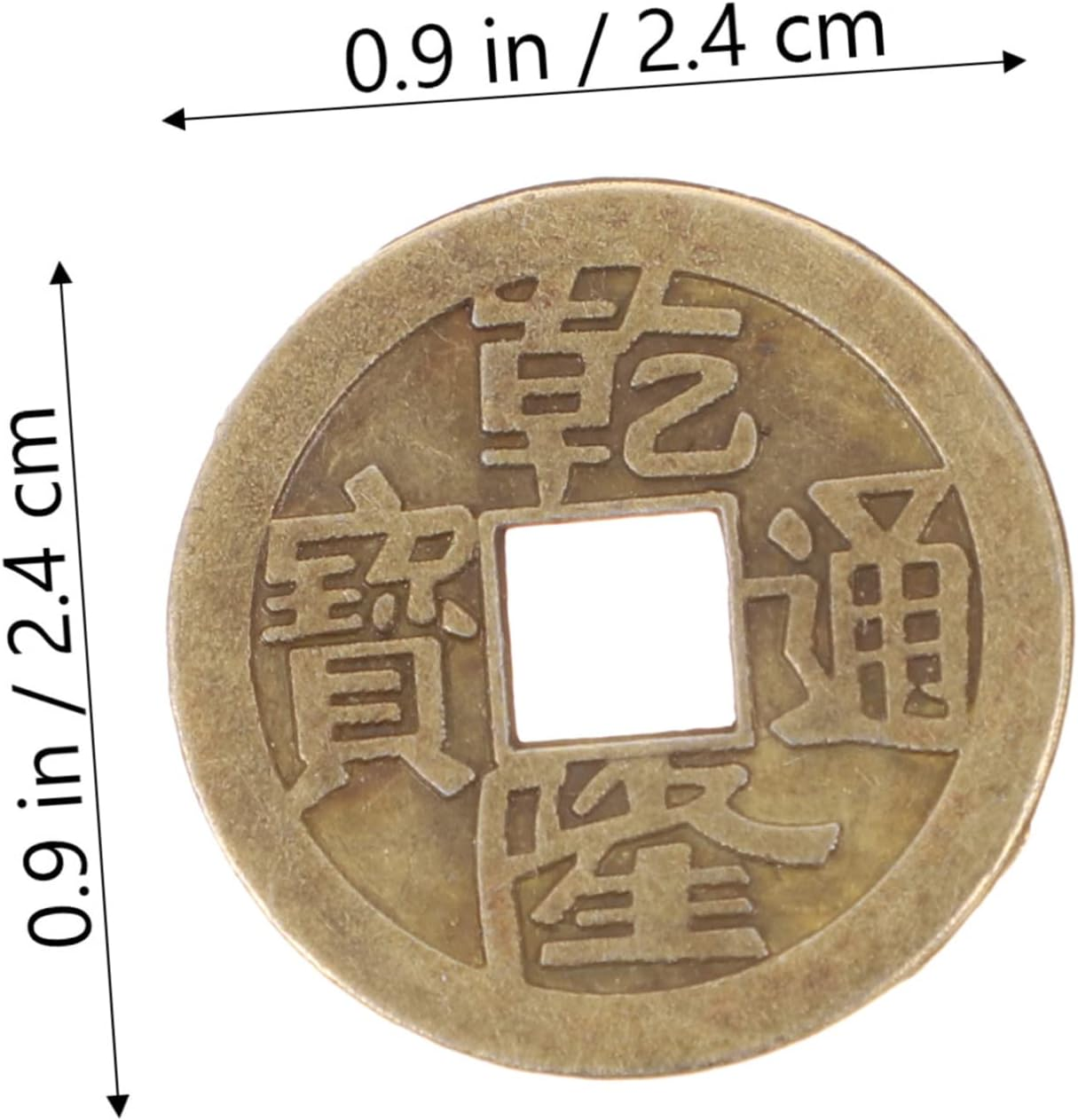 Tofficu 100Pcs Ancient Chinese Coins Fake Pirate Coin Cars Playset Chinese New Year 2023 Feng Shui Coins Chinese Money Coins Pirate Decor Antique Coins Emperor Lucky Coin Copper Das image number 1