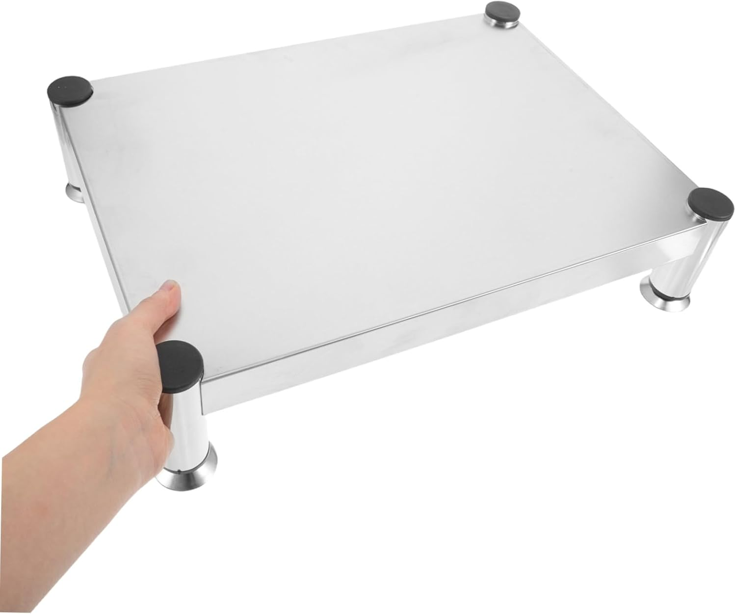 BESTYASH Stainless Steel Gas Stove Holder Stand for Kitchen Nonslip Rack Stand Accessory Induction Cooker Holder Support Shelf for Small Kitchens