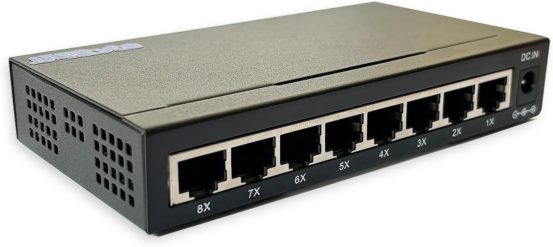 8-Port Gigabit Desktop Ethernet Switch, Unmanaged Network Switch, 8 &times; 10/100/1000Mbps Ports, Auto-Mdi/Mdix, IEEE 802.3X, Plug & Play, No Configuration Required, Metal Case (JM-CN2057-G) image number 3