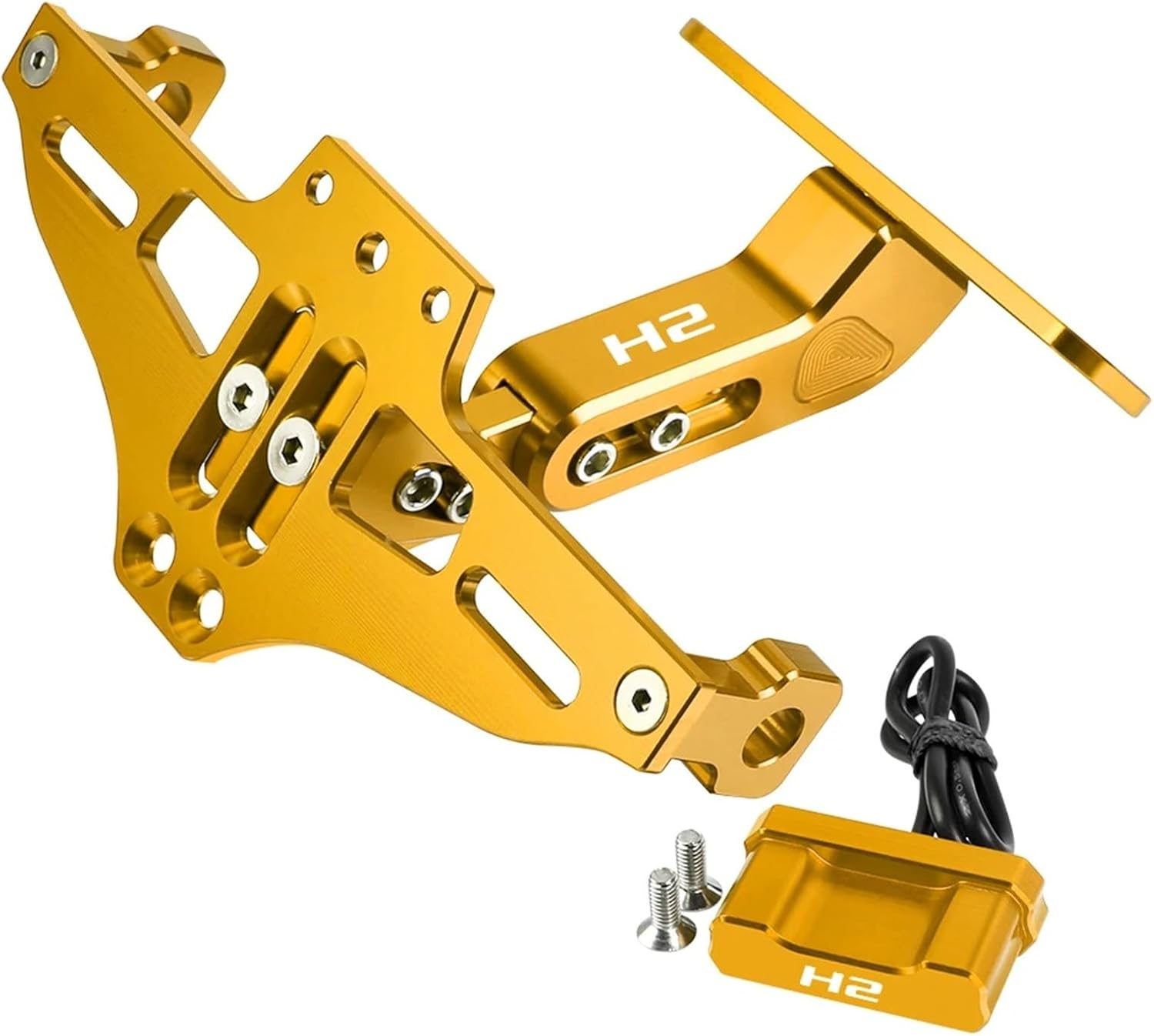 XINMINGYUE Motorcycle Tail Tidy Fender Eliminator Kit License Plate Holder Fit for KAWASAKI ZH2 Z H2 H2SX Ninja H2 R H2R SX SE 2021 2022 2023(Gray)