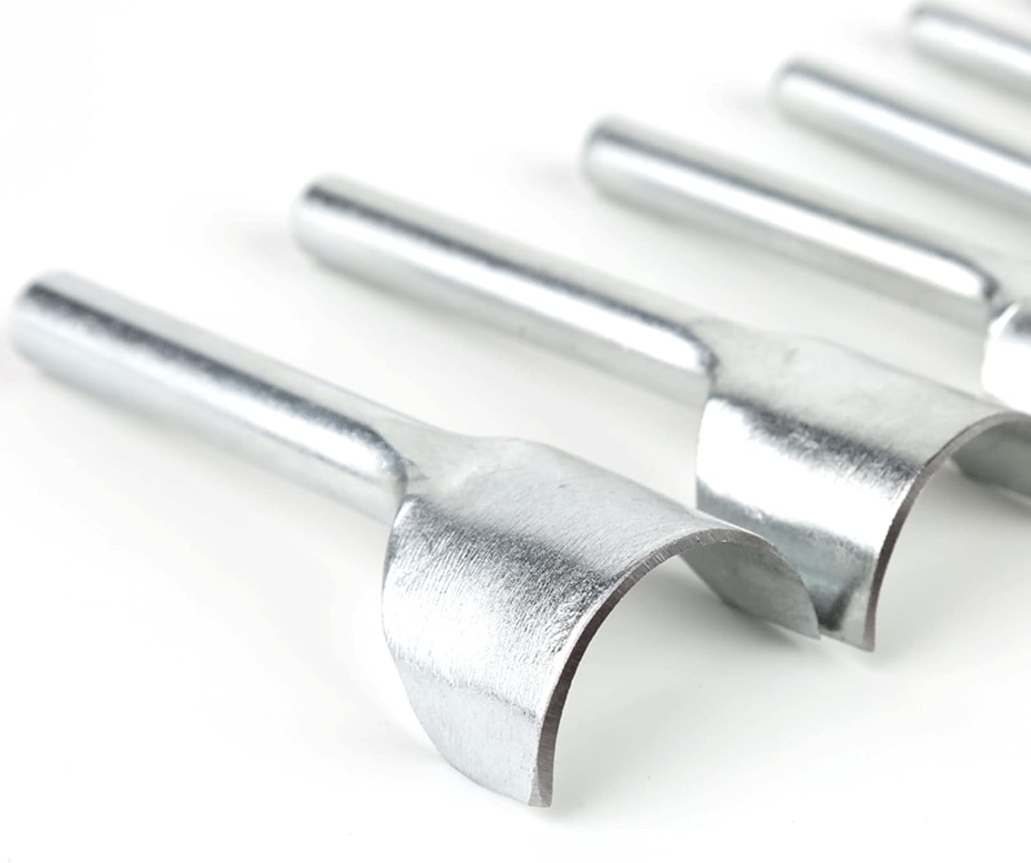 Baitaihem 10 Pcs Leather Tools Craft Half-Round Cutter Punch Belt End Cutter for Home Leather Sewing(5Mm-50Mm) image number 6