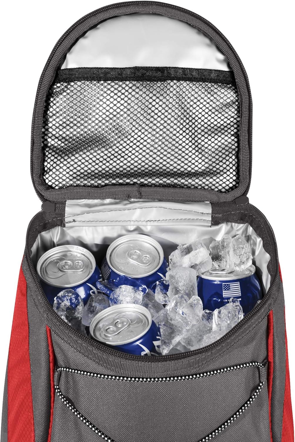 ONIVA - a Picnic Time Brand - Disney PTX Backpack Cooler - Soft Cooler Backpack - Insulated Lunch Bag - Disney Mickey Mouse - Red With Gray Accents image number 5