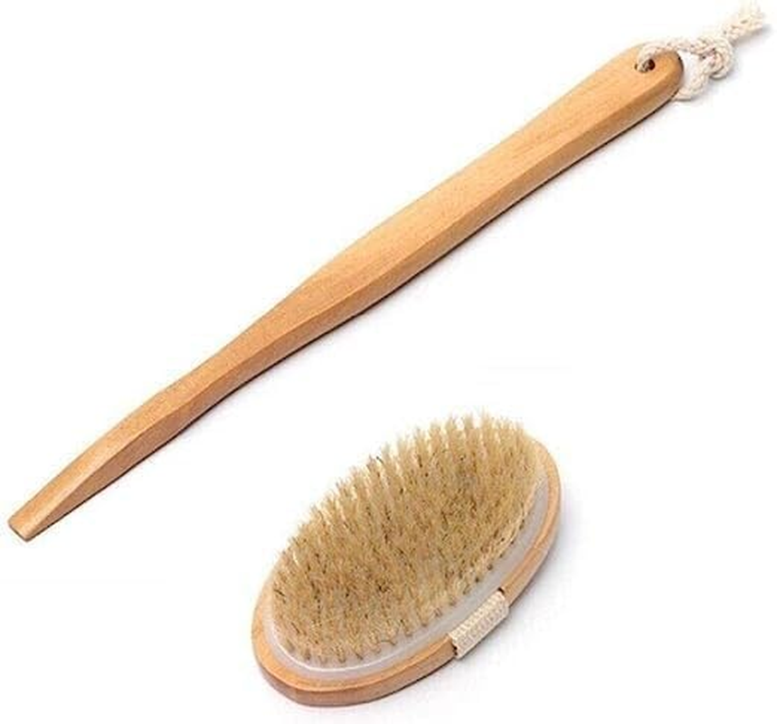 [2 PCS] LYLAC Bath Wooden Back Brush image number 6