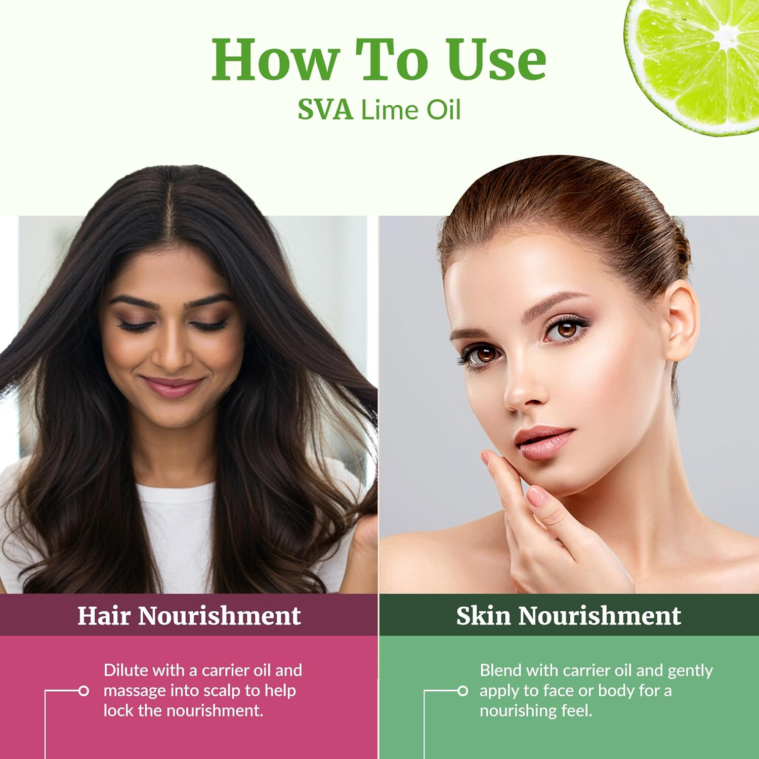 SVA Lime Oil 4 Fl Oz &ndash; 100% Natural Steam Distilled Essential Oil with Dropper &ndash; for Diffuser, Hair, Skin, Soap & Candle Making image number 1