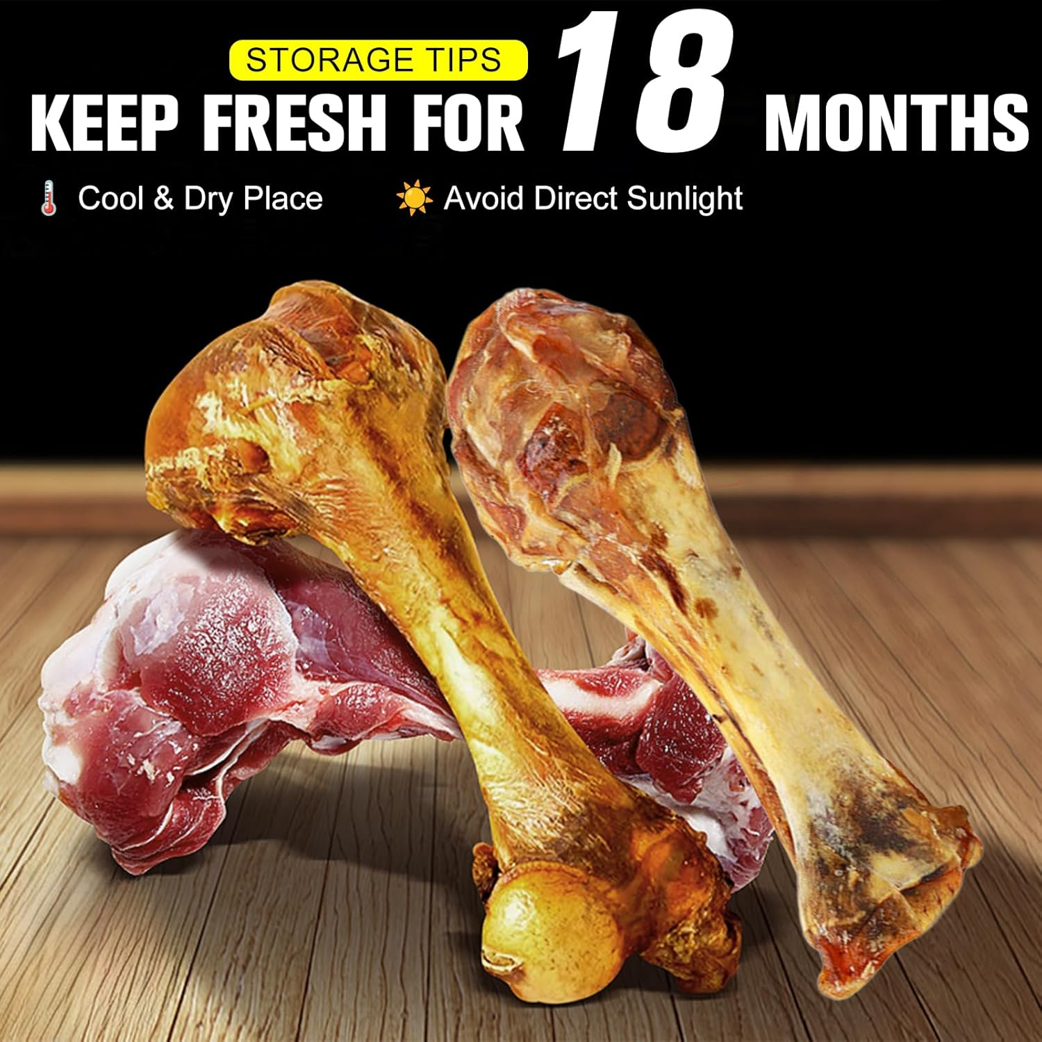 Natural Bully Sticks 100% Beef Single Ingredient for Medium & Large Dogs, 7"-8" Fully Digestible Bison Dog Chew Bones Natural Long-Lasting for Pet Chewing, Aggressive Chewers image number 4