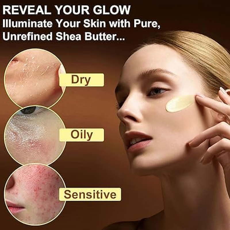 Smyrnastore-Pure Organic Shea Butter, Natural Raw Unrefined Butter, Hair Skin Body Face Lips Care, Enriched Vitamins, Nature Hydrating Moisturizing, Skincare Cream for Dry Cracked Skin & Stretch Marks & Anti-Aging, 4.2Oz/120Gr image number 5