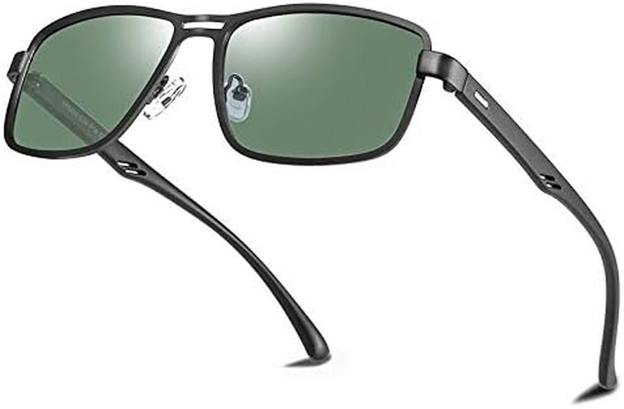 Men Polarized Sunglasses UV400 Protection Lightweight Flexible Frame HD Vision Anti-Glare Driving Shades Comfortable Nose Pads Casual & Outdoor Sports Eyewear image number 5