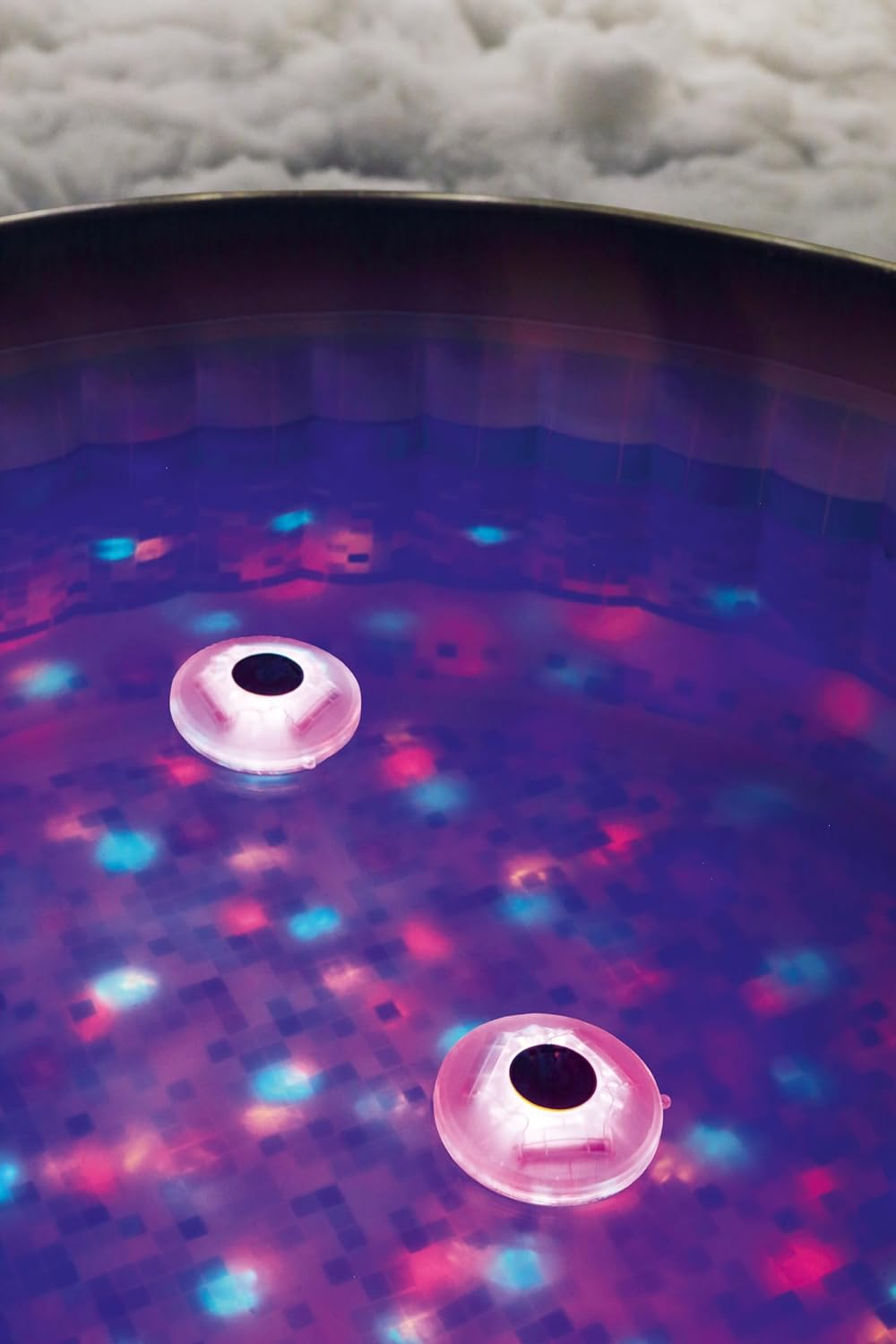 Bestway LED Pool Float Lamp, Floating Light, 7-Mode Lighting, Multi Color, Floatbright&copy;, IP68 Waterproof, Projects 2.4M Diameter, One Hour Auto Shutoff, for Pool & Outdoor Use image number 2