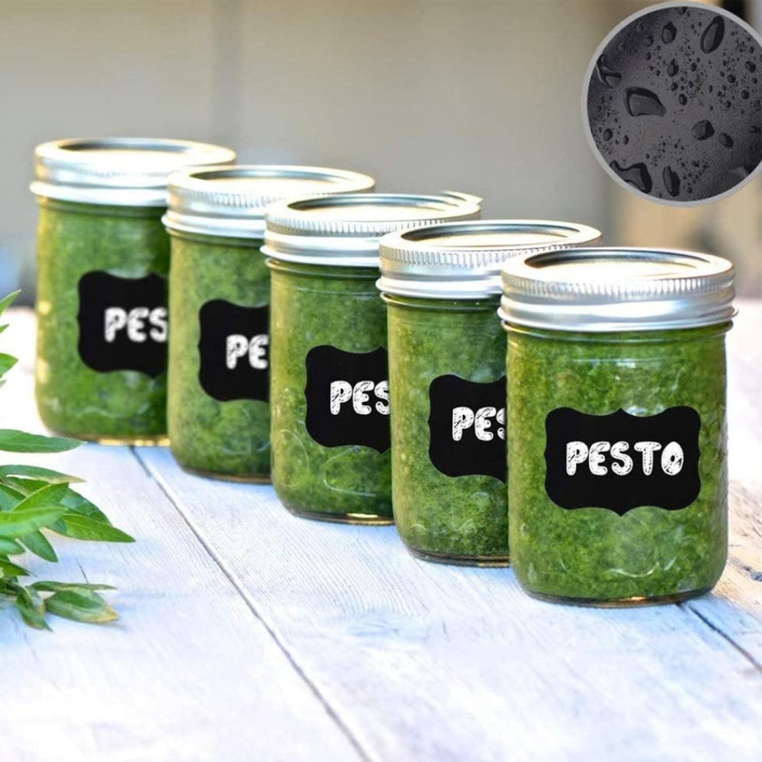 Chalkboard Labels, 300 PCS Waterproof Blackboard Reusable Sticker Label, Removable Stickers for Storage Bins, Mason Jars, Bottle, Pantry, Office, Easter Baske image number 4