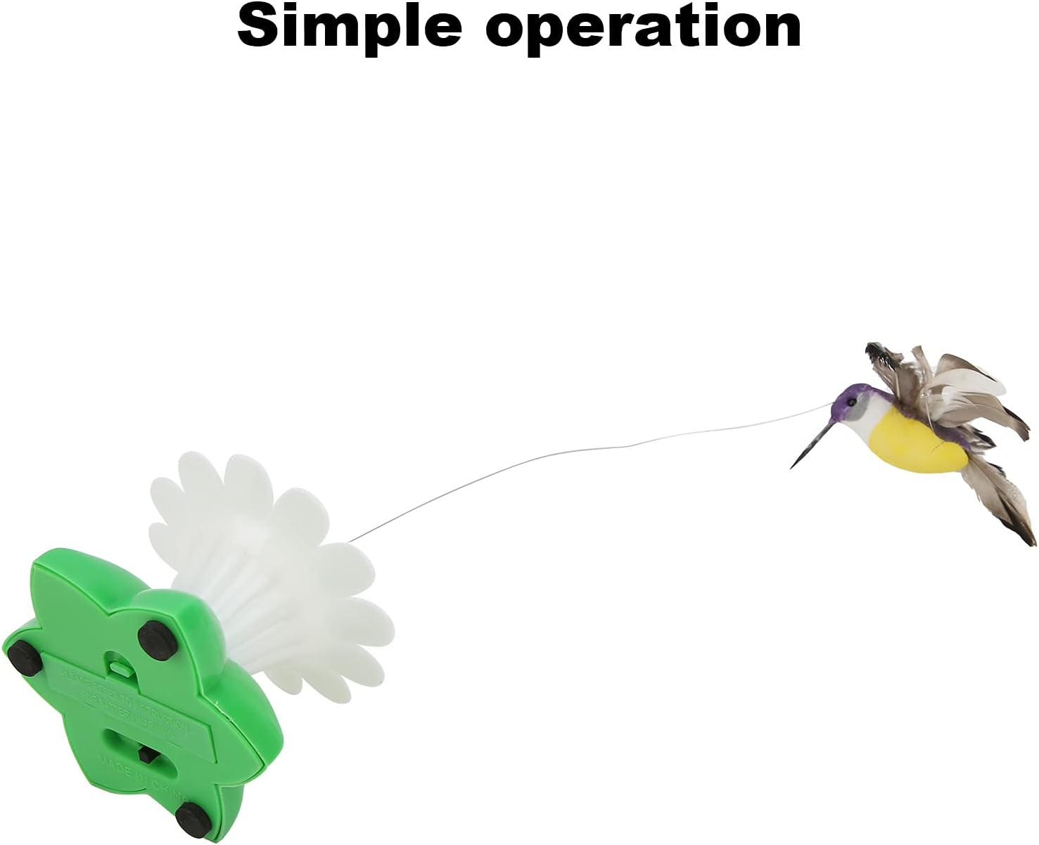 Flying Movement Bird Cat Toy, Cat Toy Interactive Attractive Relieve Anxiety for Small Animals image number 6