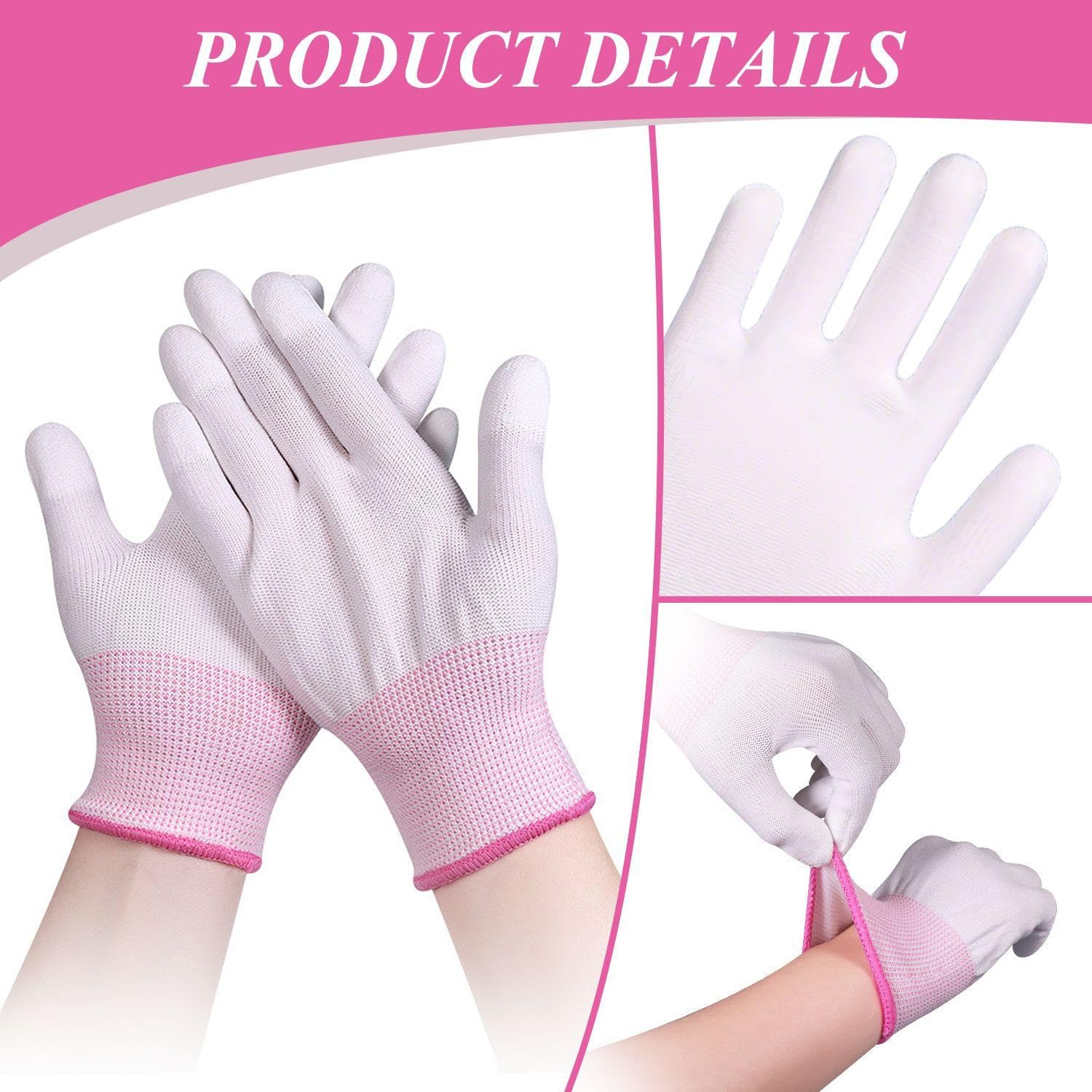 3 Pieces Curly Hair Gloves, Heat Resistant Gloves, Hairdressing Salon Tools, Non Slip Gloves image number 2