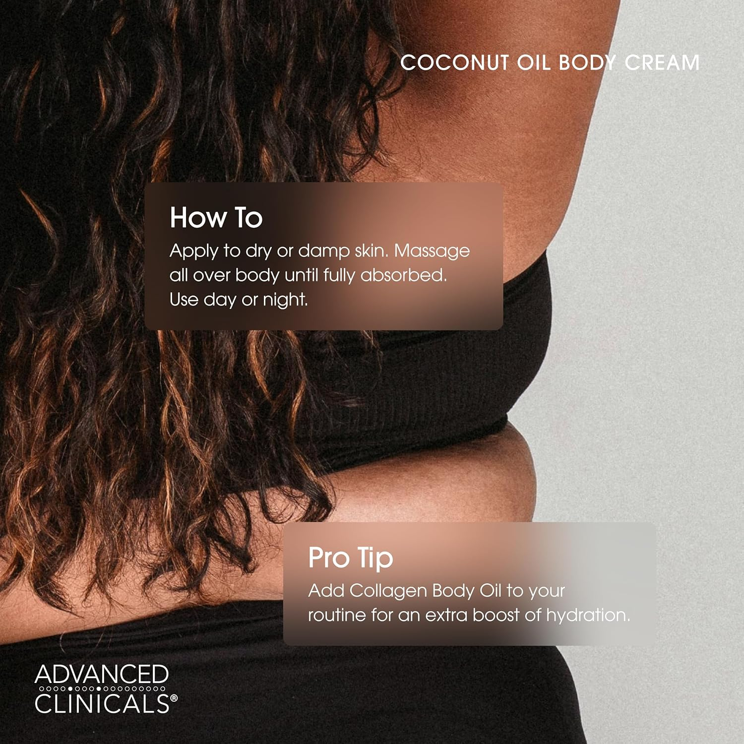 Advanced Clinicals Coconut Oil Cream. Spa Size 454G Moisturizing Cream. Coconut Oil for Face, Hands, Hair. (16 Oz) image number 1