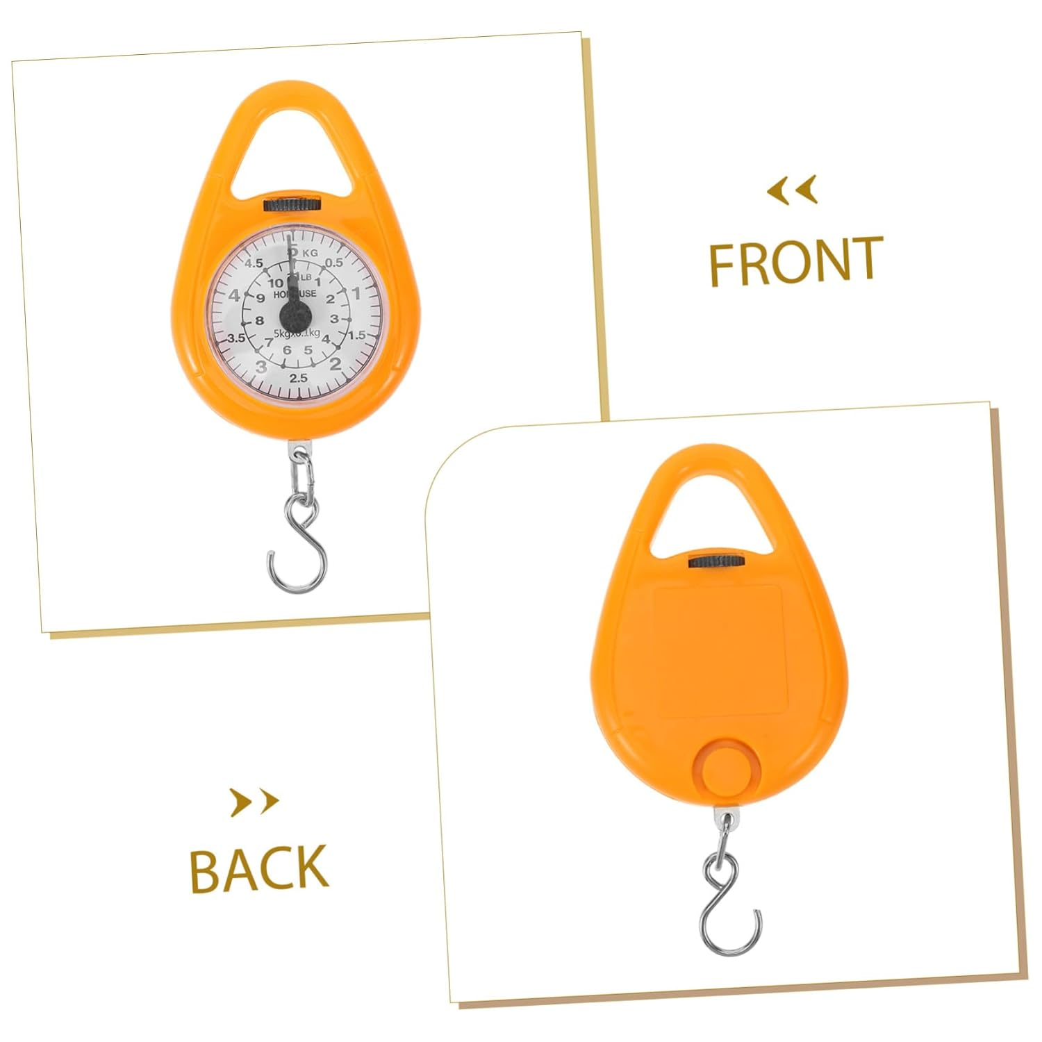 CATIEBYE Spring Scale Small Hanging Scale Portable Mechanical Handheld with Hook Travel Lightweight and Compact for Suitcase Use image number 5