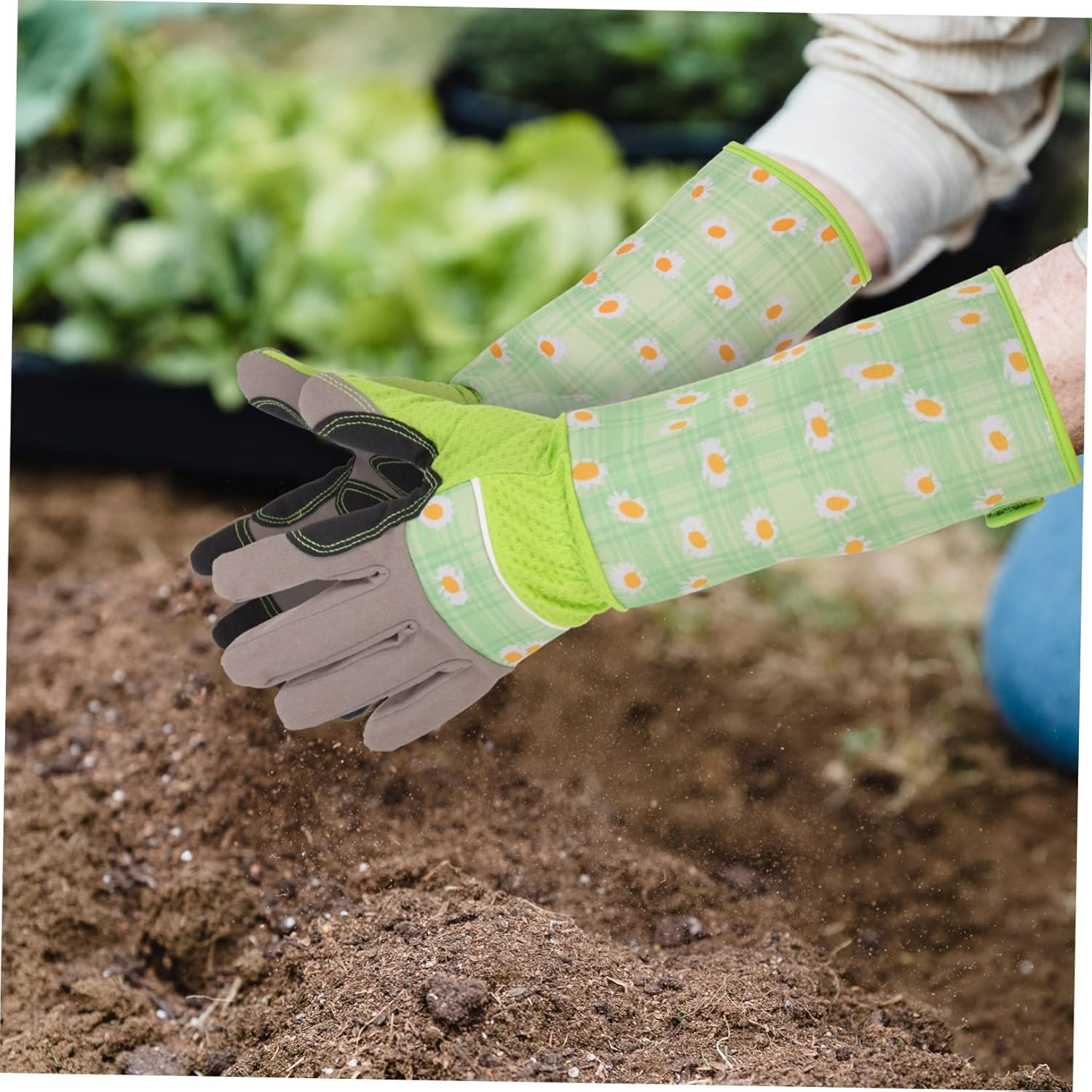 Yardenfun Gloves for Indoor Gardening Wending Gloves Garden Supplies Work Gloves Handling Glove Easy to Clean image number 3