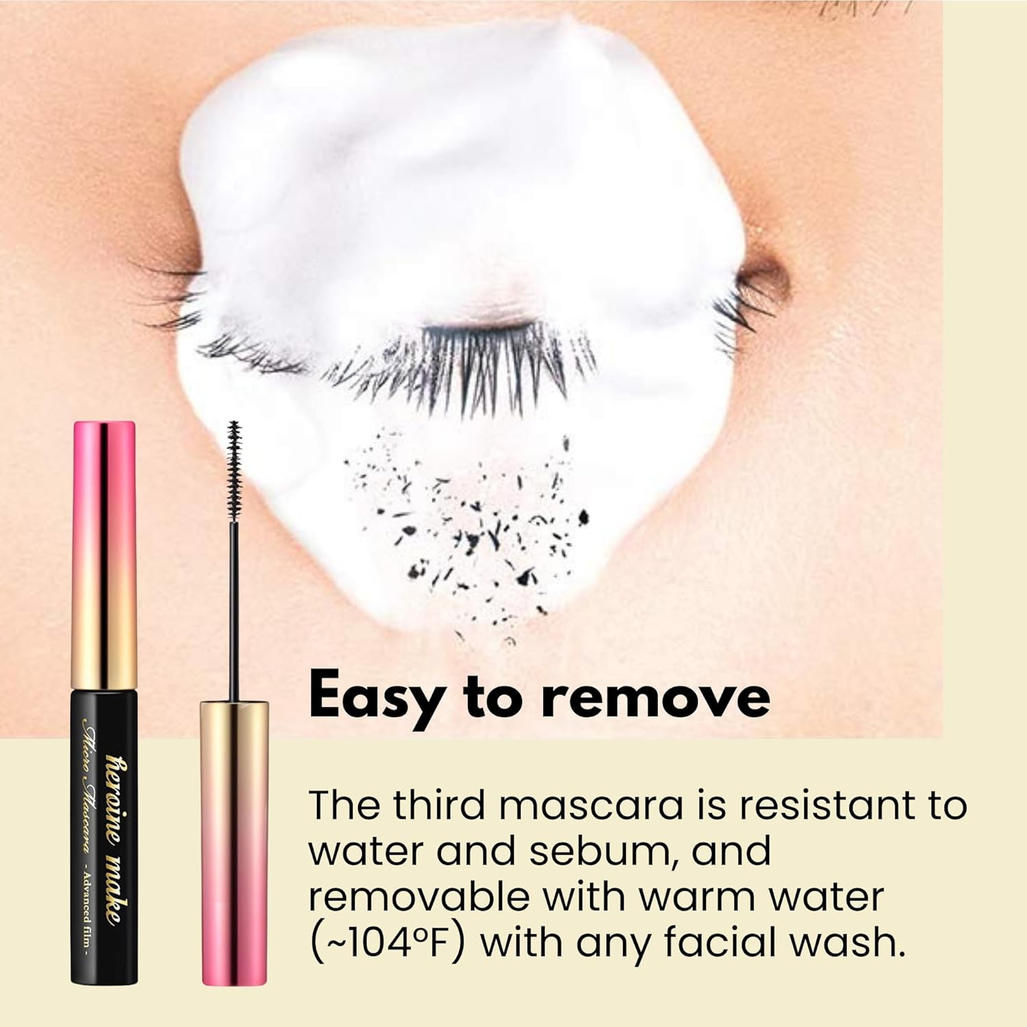 Isehan Kiss Me Heroine Make Micro Advanced Film Mascara 4.5 G, 01 Black image number 2