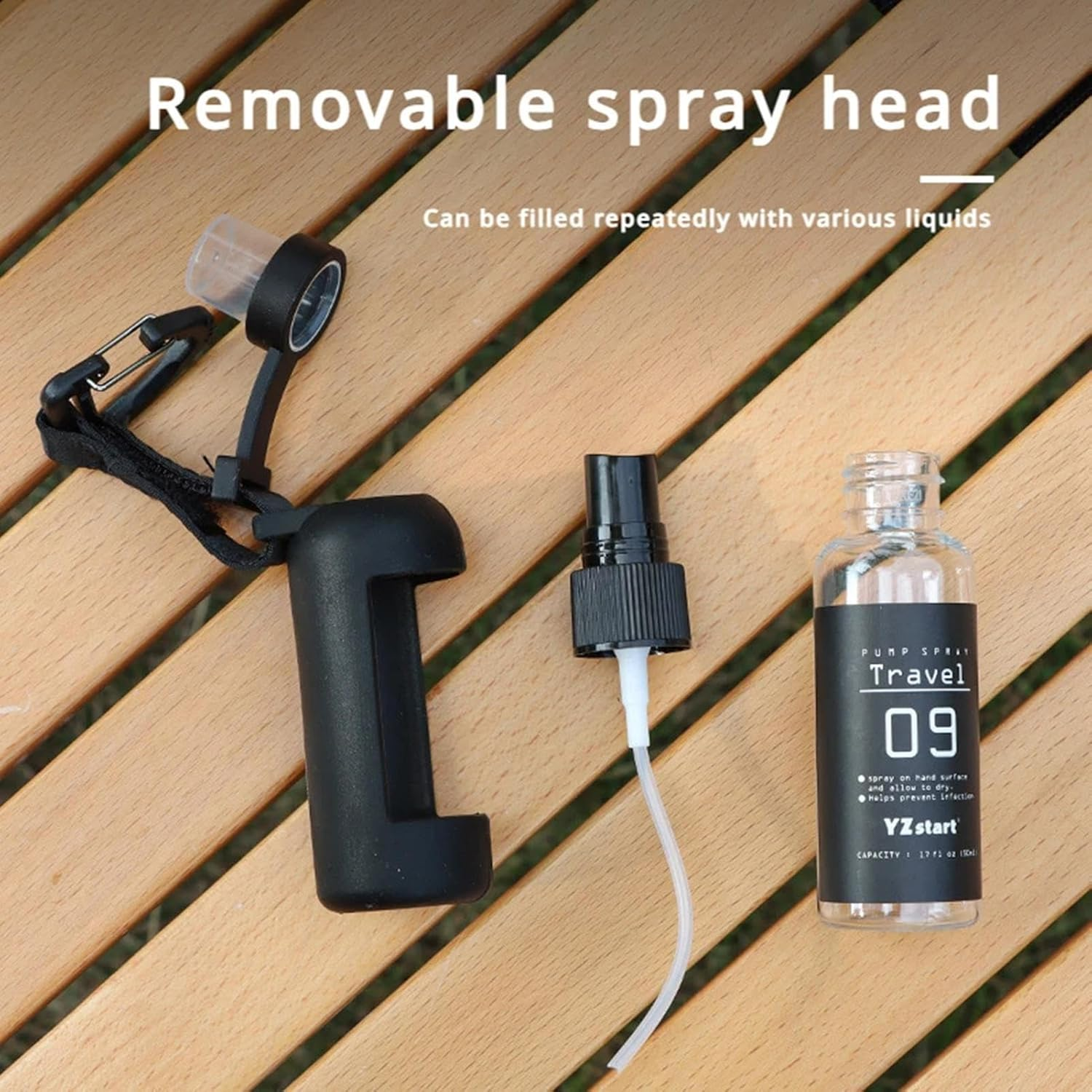 Fine Mist Spray Bottle, 50Ml Empty Empty Mist Travel Mist Atomizer - Reusable Atomizer Travel Spray Fleet for Toners, Hairdressing, Fragrance, Samples image number 1