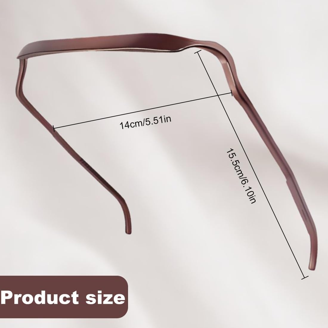 WHGHNCQ Curly Thick Hair Large Headband, 4-Piece Square Sunglasses Headband, Unisex (4 Colours) image number 2