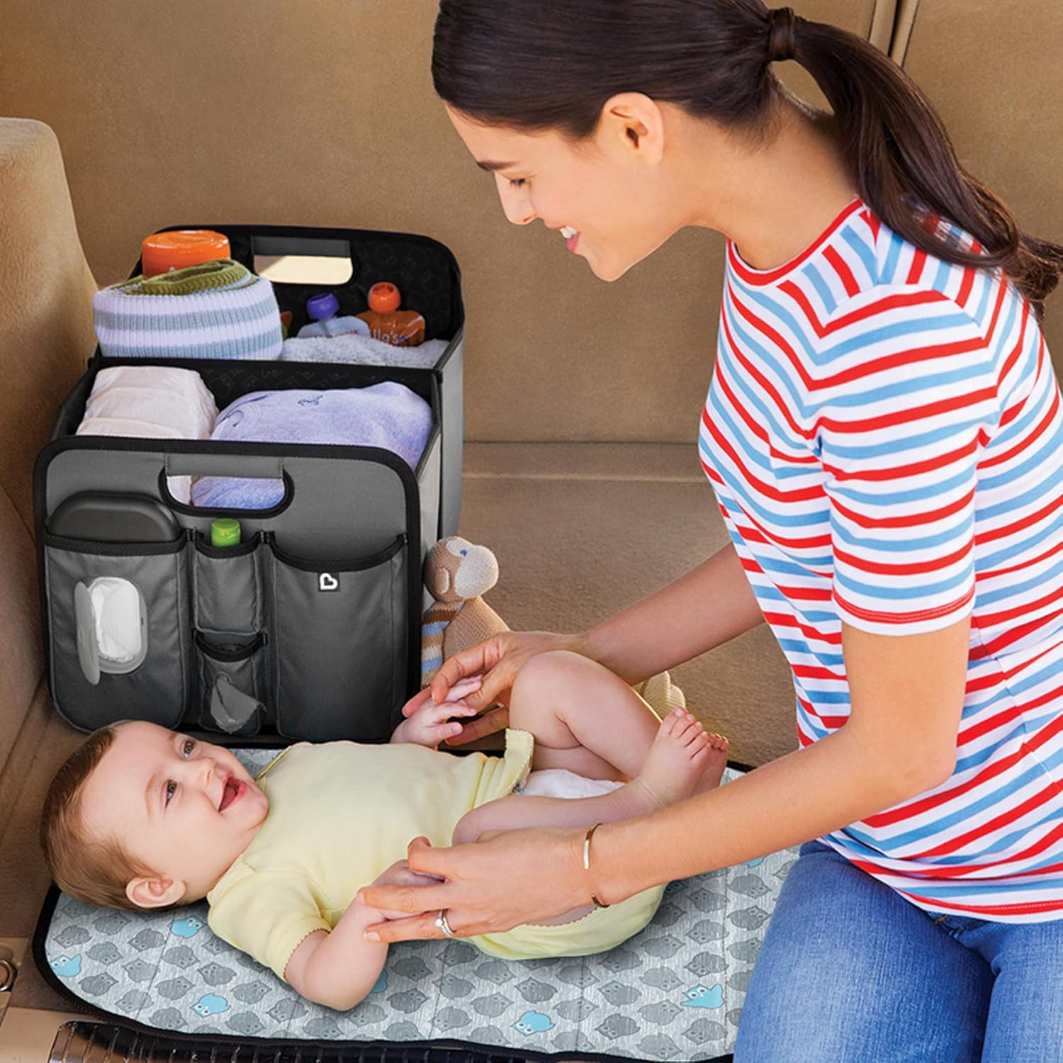 Munchkin&reg; Brica&reg; Out-N-About&trade; Collapsible Trunk Organizer & Diaper Changing Station image number 6
