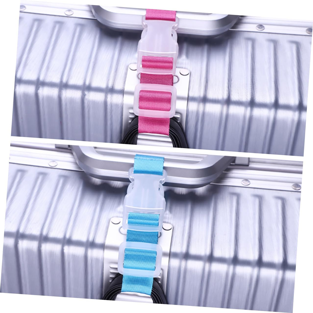 OKUMEYR 5Pcs Luggage Hanging Buckles Baggage Straps Quick-Fastening Suitcase Straps Travel Accessories for Secure Carrying image number 3