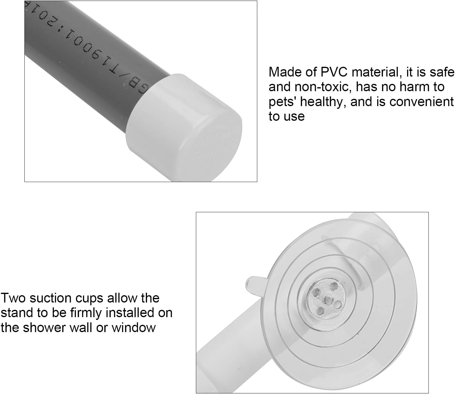 Shower Perches, Portable Suction Cup Bird Window Perches Stand Platform Toy Bathing Supply for Budgies Parakeets Cockatiels image number 3