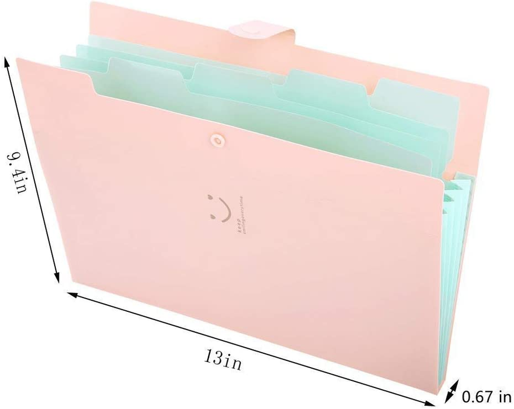 Vincilee Portable Extended Folder File Bag File Folders Multi-Function Folders Folder Holder Office and Student Supplies, A4 Paper Expanding File Folder image number 1