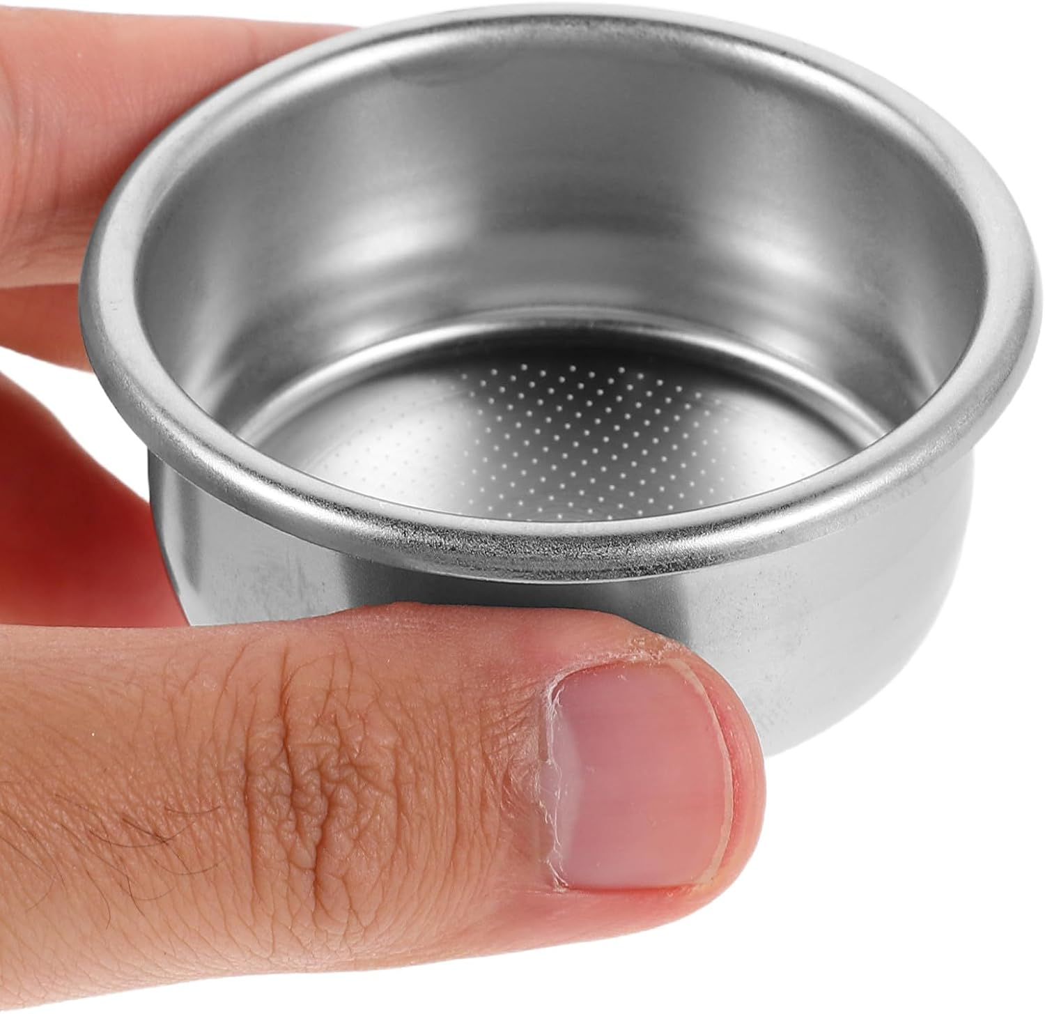 DINHEAROM 2PCS 54Mm Stainless Steel Espresso Coffee Filter Basket Portafilter Screen for Coffee Machine Brewing, Replacement Stainless Steel Mesh Strainer Suitable for Office and Home Use