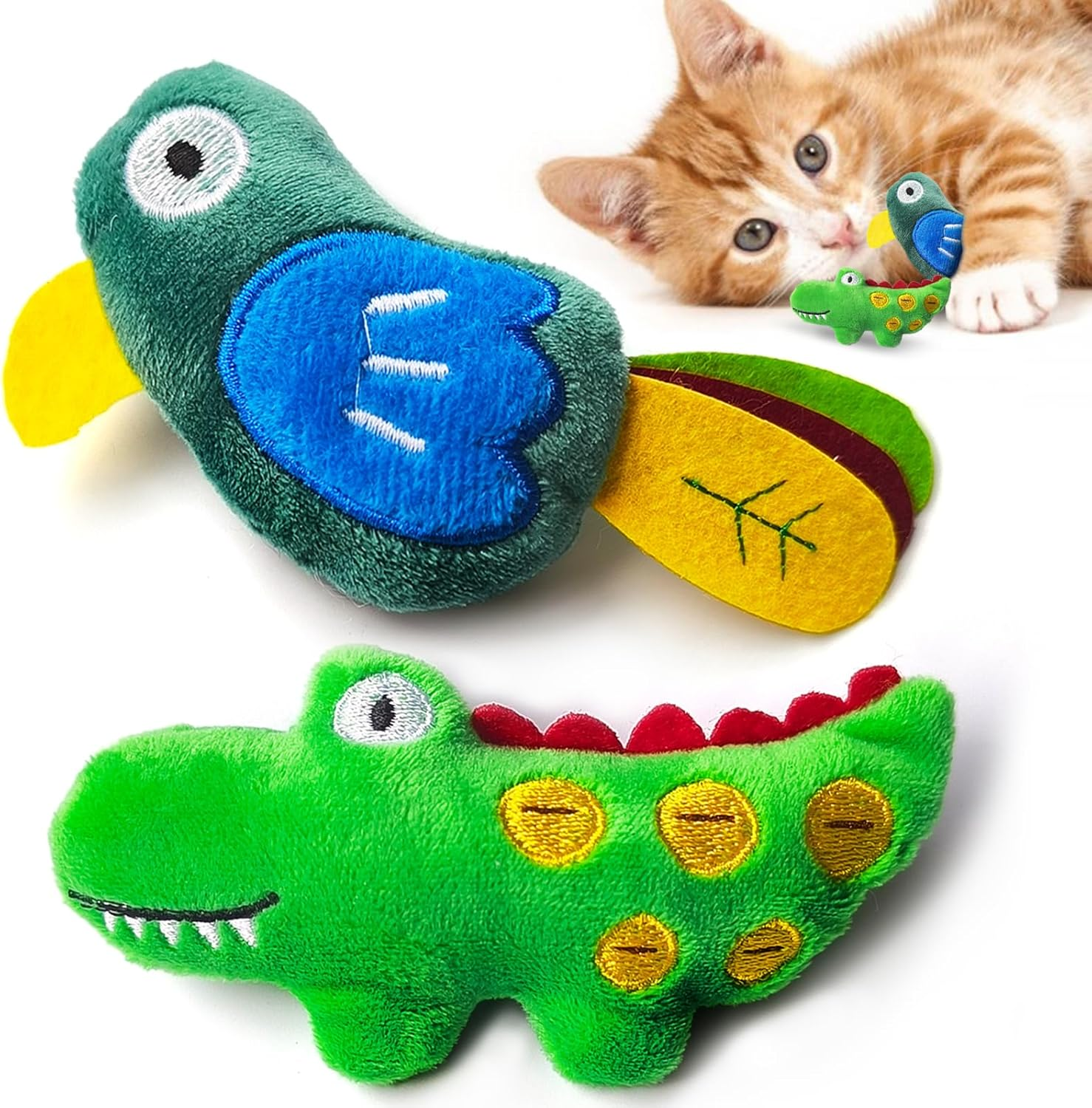 Cat Toys with Catnip, Bird Catnip Toys for for Indoor Cats, Cat Chew Toy,Toy for Kittens Kitty, 2 Pack image number 3