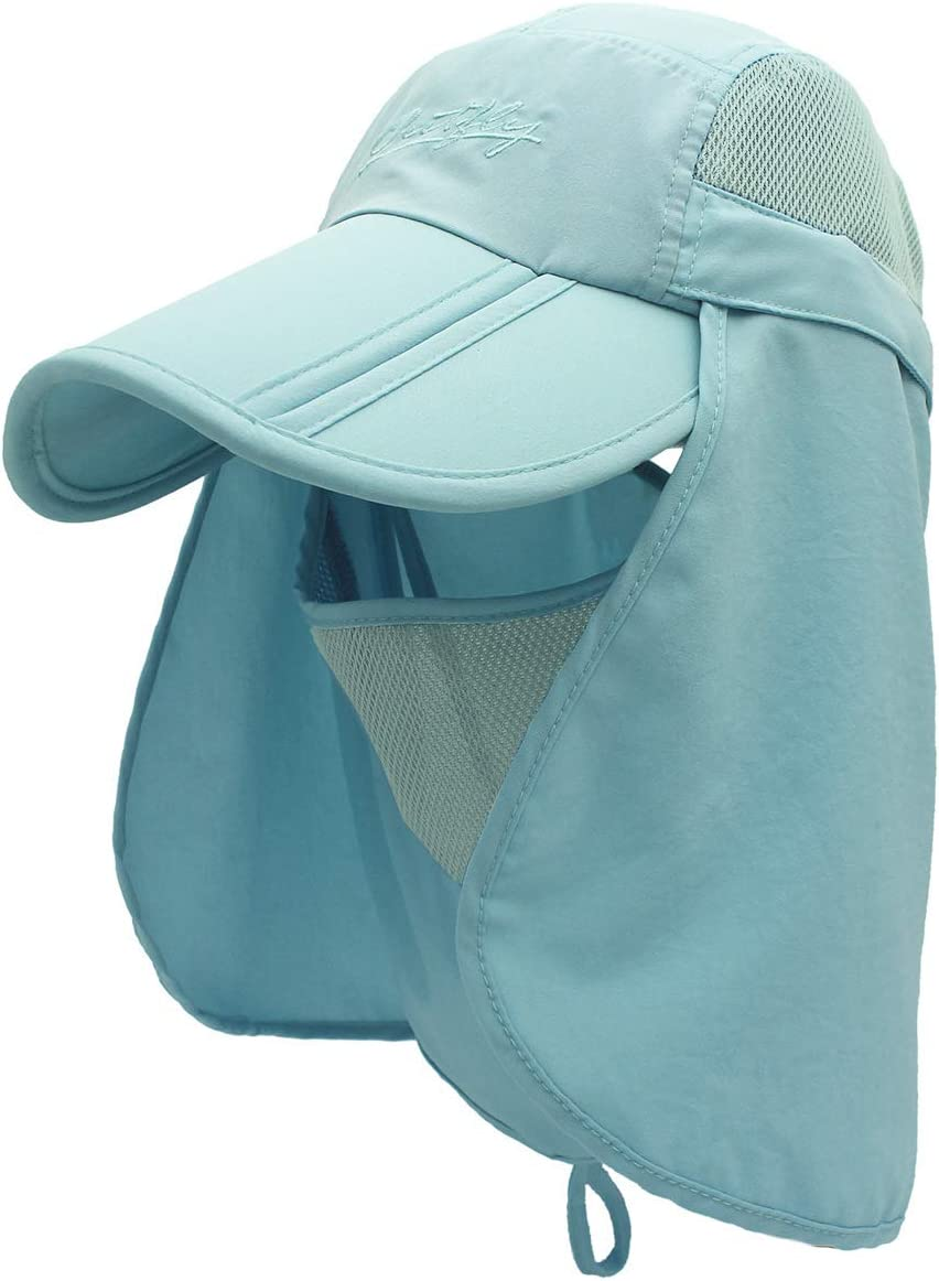 Surblue Neck Face Flap Outdoor Cap UV Protection Sun Hats Fishing Hat Quick-Drying UPF50+