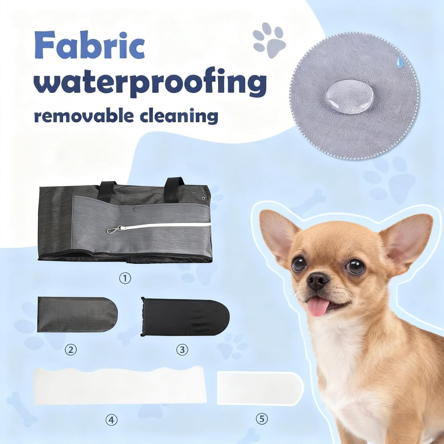 Dog Car Seat for Small Dog Center Console Pet Booster Seat Puppy Travel Accessories image number 3