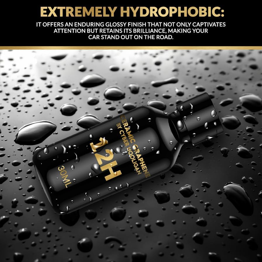 12H Advanced Graphene Ceramic Coating for Cars (30Ml X 2) - Car Detailing Kit, Long-Lasting Protection, Ultra High Gloss, Easy Application image number 2