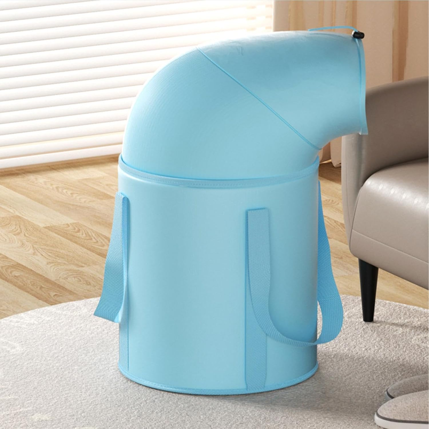 Foot Spa Soak Tub | Foldable Feet Basin Bucket | Portable Foot Soak Tub for Camping, Picnic, Hiking, Rowing, Fishing - Pink image number 2