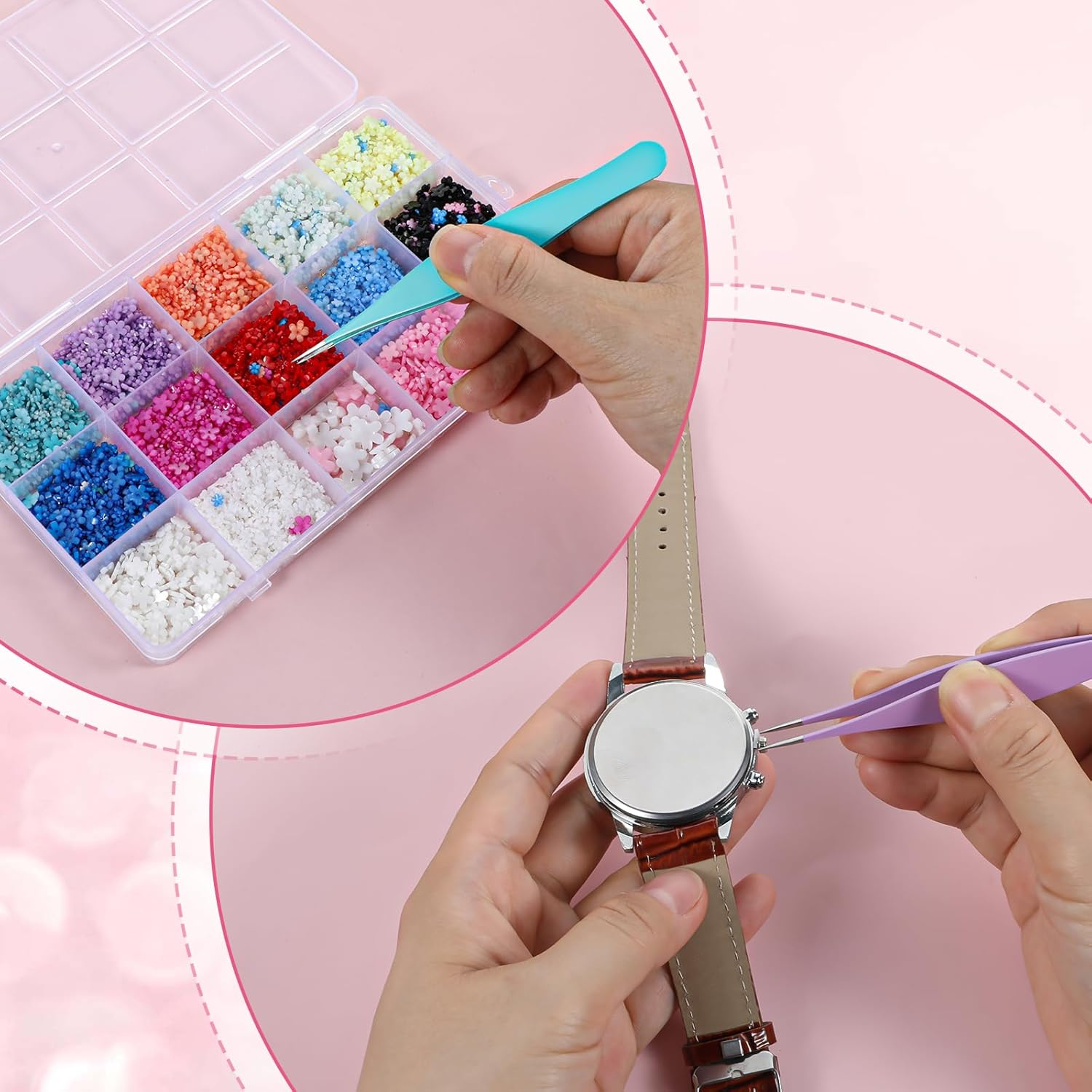 Pack of 6 Colourful Pointed Tweezers, Blackhead Tweezers Set, Precision Tweezers for Blackheads and Acne, Ultra-Fine Pimple Remover Tool, for Acne, Pimples, Comedones, Stains or Removal