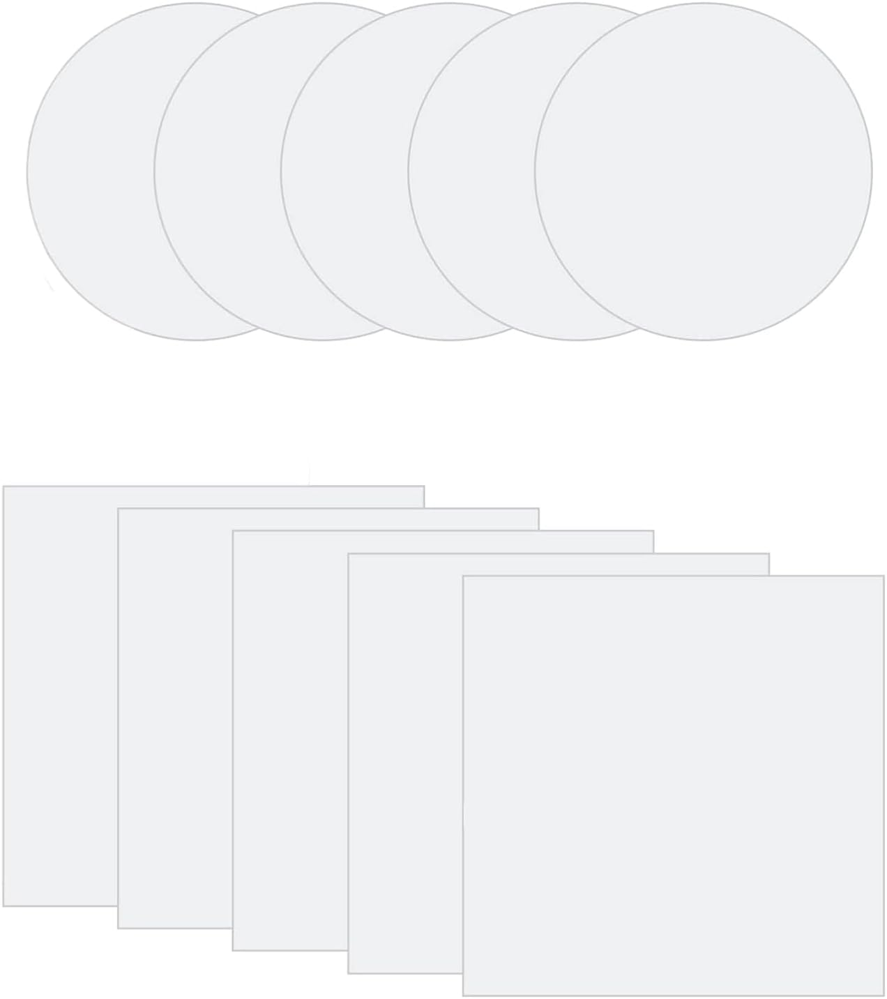 10PCS Transparent Repair Patch,Tpu Patch Tent Repair Tape Self Adhesive Air Mattress Patch Inflatable Boat Patch Repair Kit Canvas Patch Repair for Boat Cover Tent Trailer