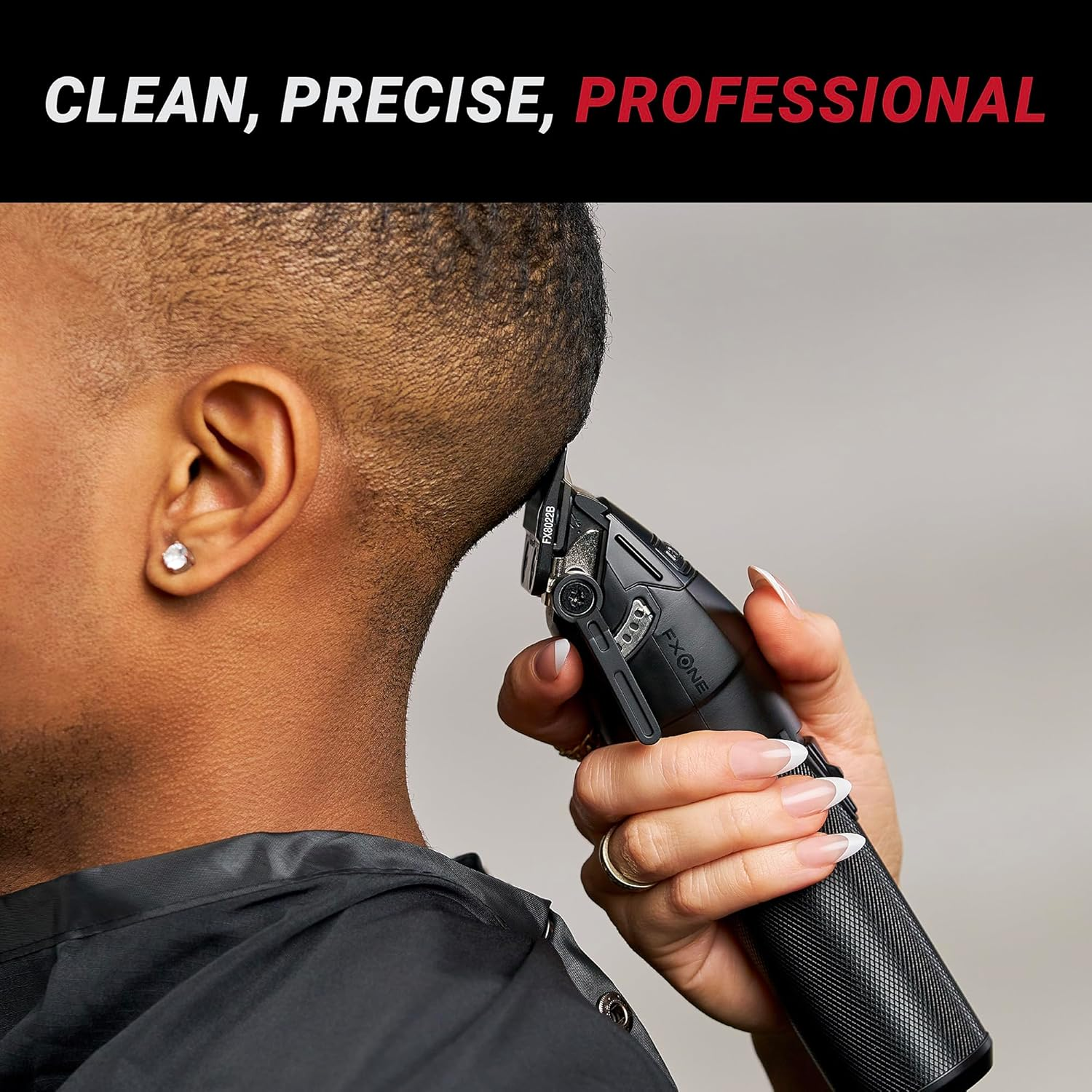 Babylisspro FXONE Professional Cordless Clipper in Black - Beard Trimmer for Men, Professional Stylist & Barber Clippers, USB-C Cordless Hair Clippers for Men - Gold image number 2