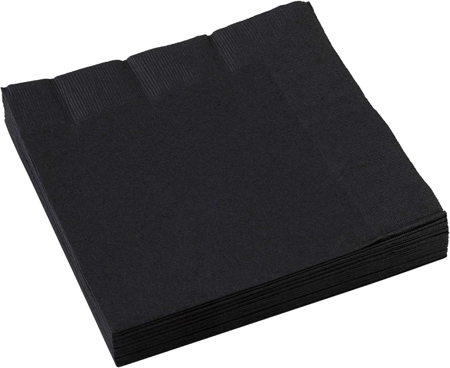 Amscan 2PLY Napkins 20 Pieces, 33 Cm Length, Black