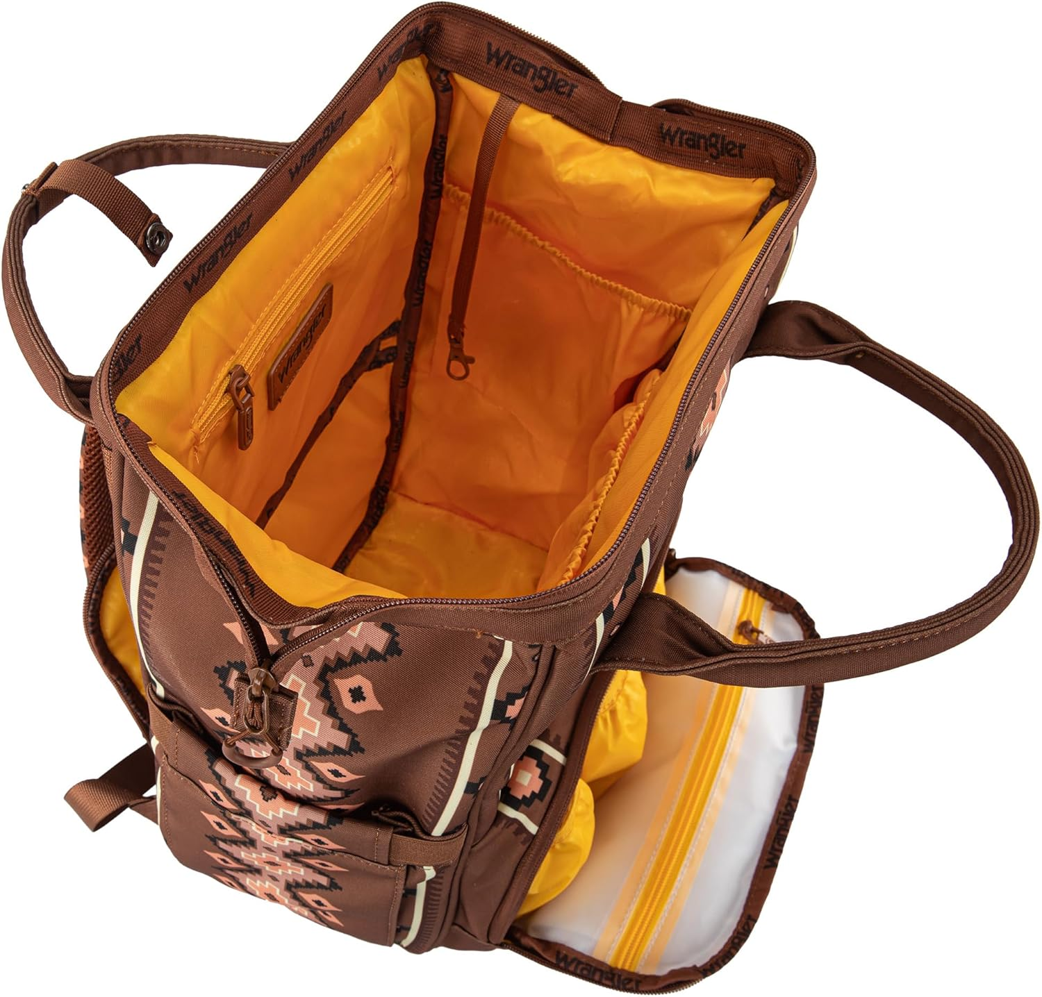 Montana West Wrangler Baby Bag Multifunction Nappy Backpack Purse Baby Travel Essentials - Camel image number 2