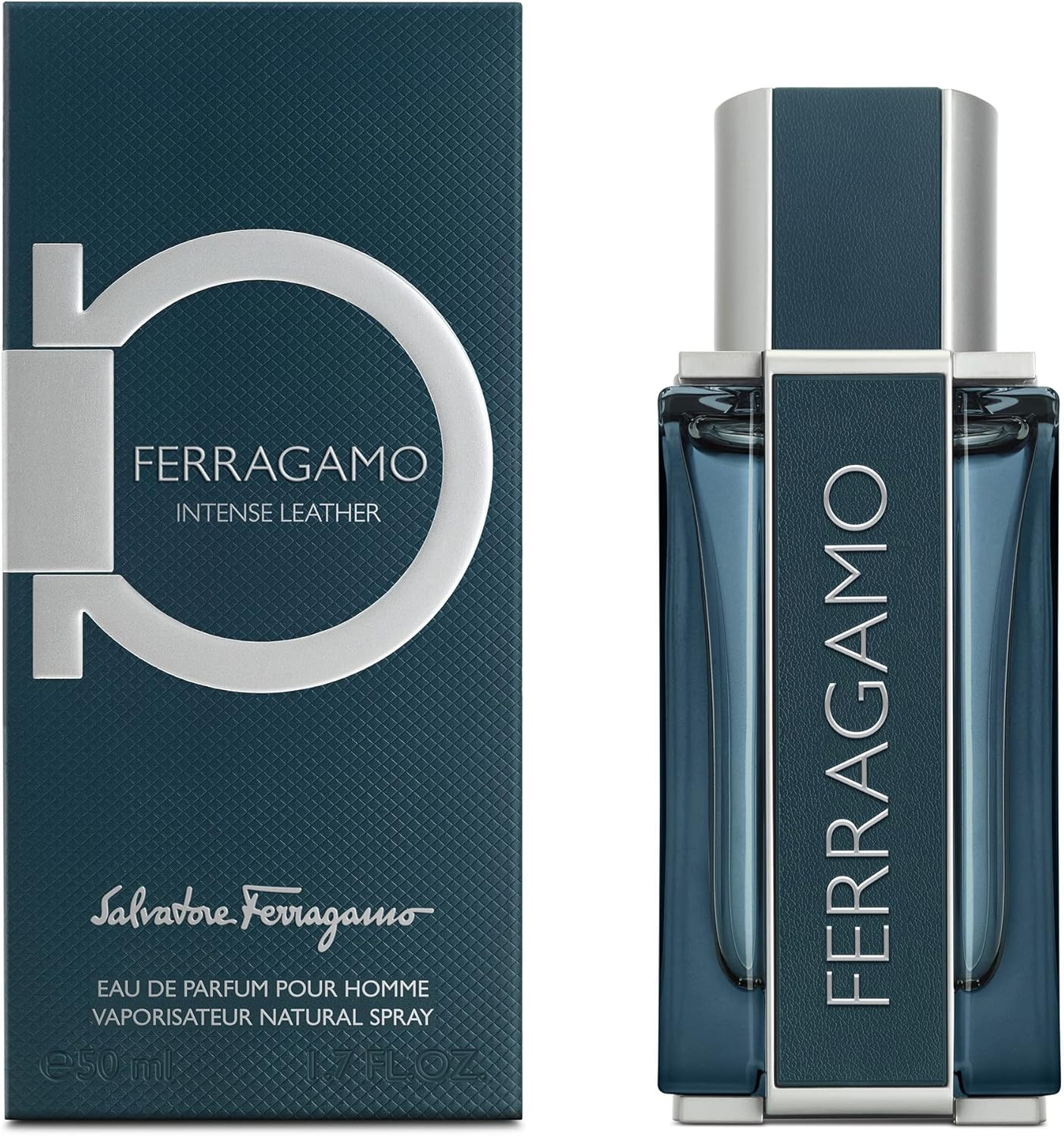 Salvatore Ferragamo Intense Leather Eau De Toilette Spray for Men 50 Ml