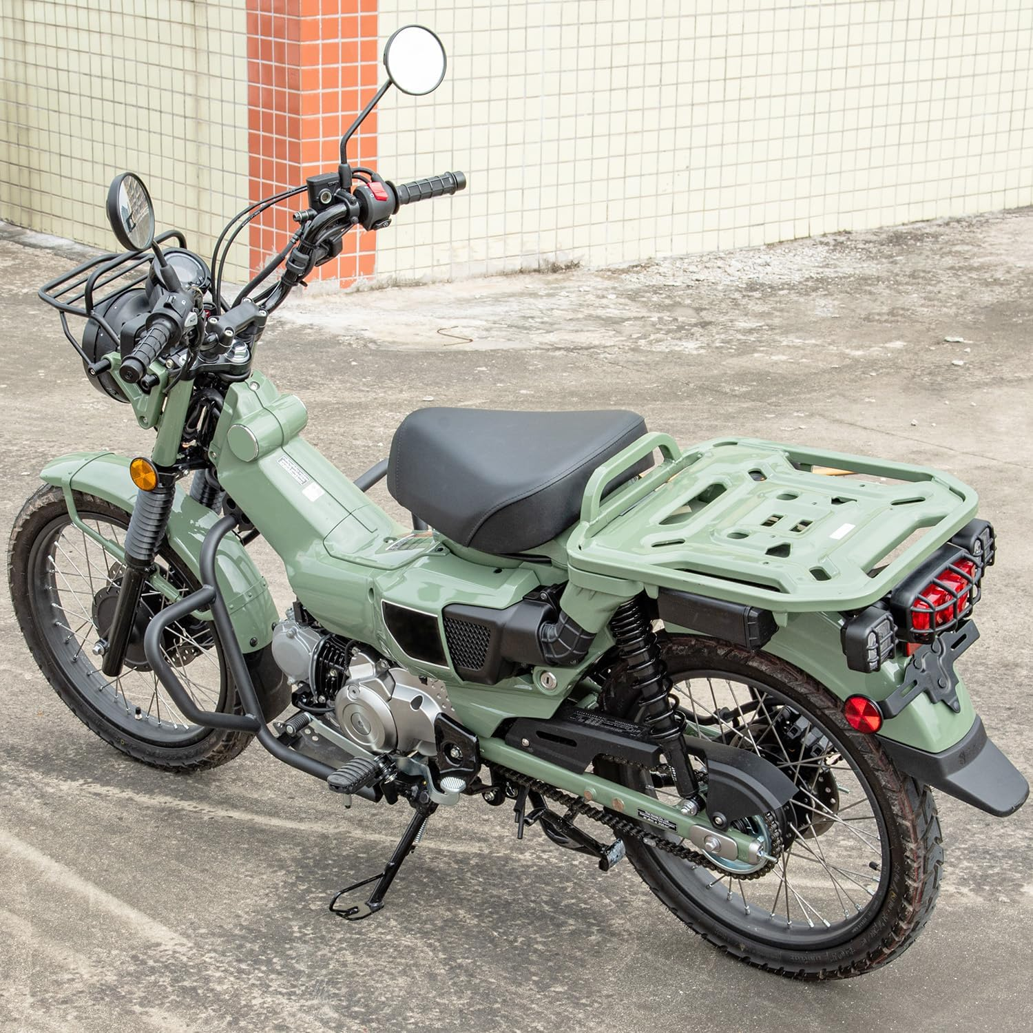 Lorababer Motorcycle Headlight Grille Turn Signal Tail Light Grill Cover Compatible with Ho-Nda CT125 CT 125 Huntercub Hunter Cub 125 2020 2021 2022 2023 Headlamp Protector Accessories image number 3