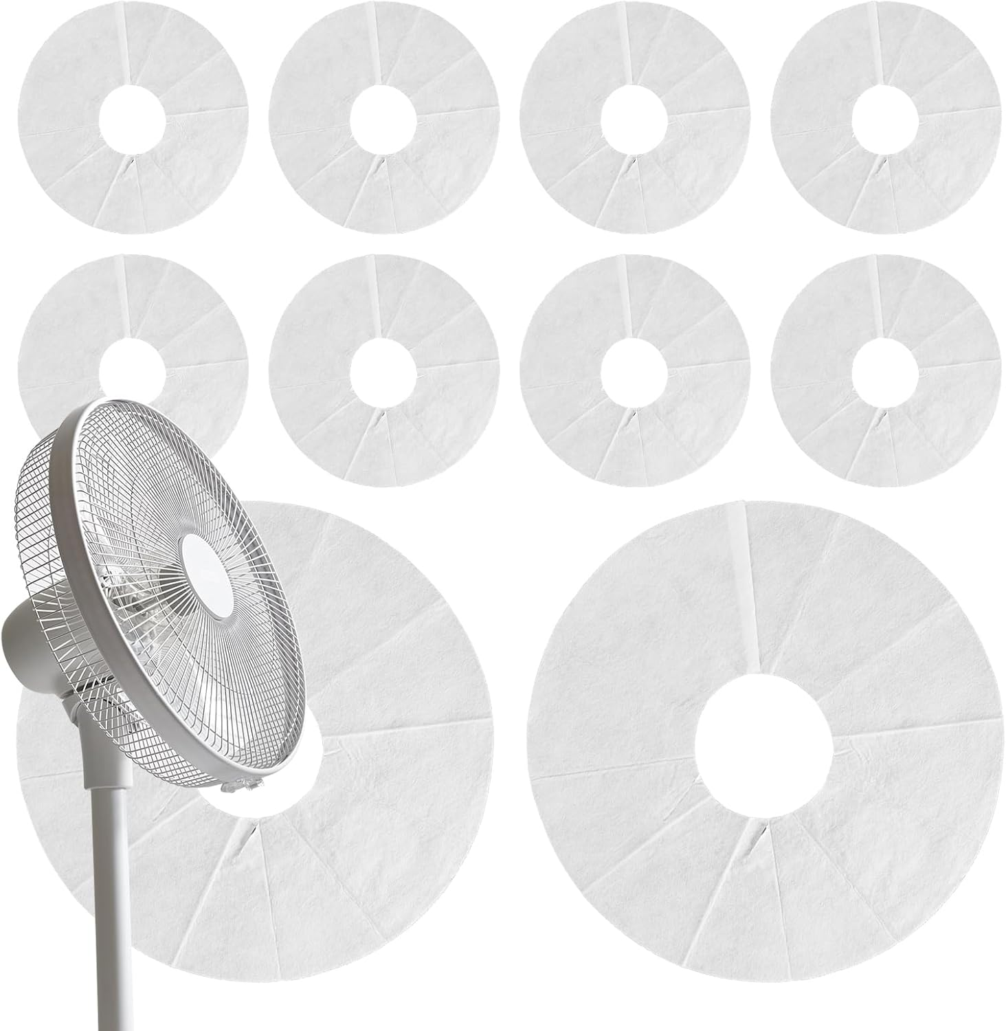 Fan Guard Dust Cover | Damp-Proof Cover for Pedestal Fan - Easy Removal Guard with Breathable Design for Office Desktop Home Colleagues Friends