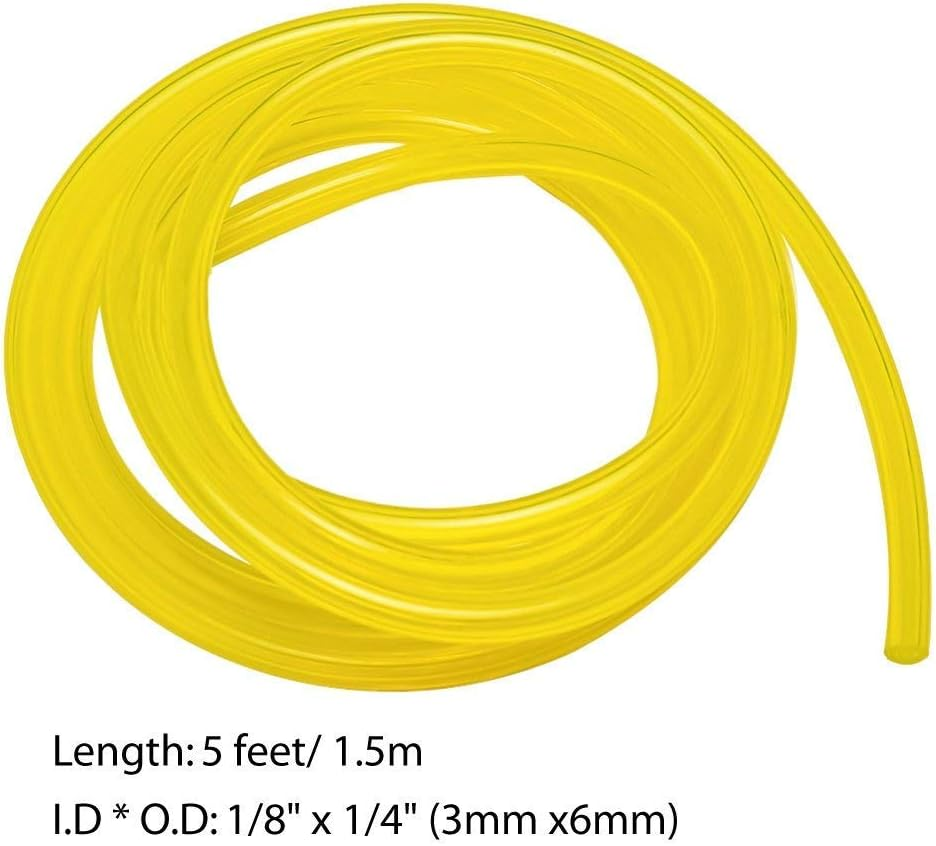 20 Feet Petrol Fuel Line Hose Tube with 4 Sizes Tubing for Common 2 Cycle Small Engine Poulan Craftman Weedeater Chainsaw String Trimmer Blower image number 3