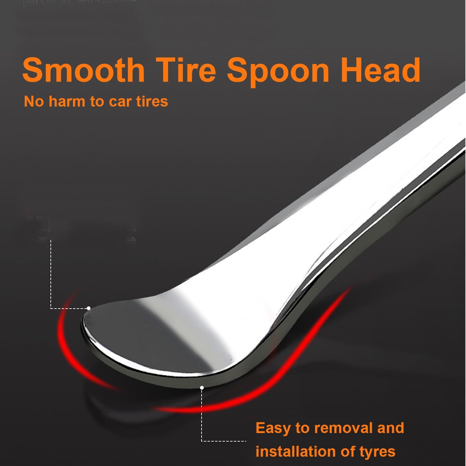 Steel Tire Spoons Tool Set for Bike and Motorcycle, 3 Tire Spoons, 3 Rim Protectors, Valve Tool, Valve Cores, Motorcycle Bike Tire Lever