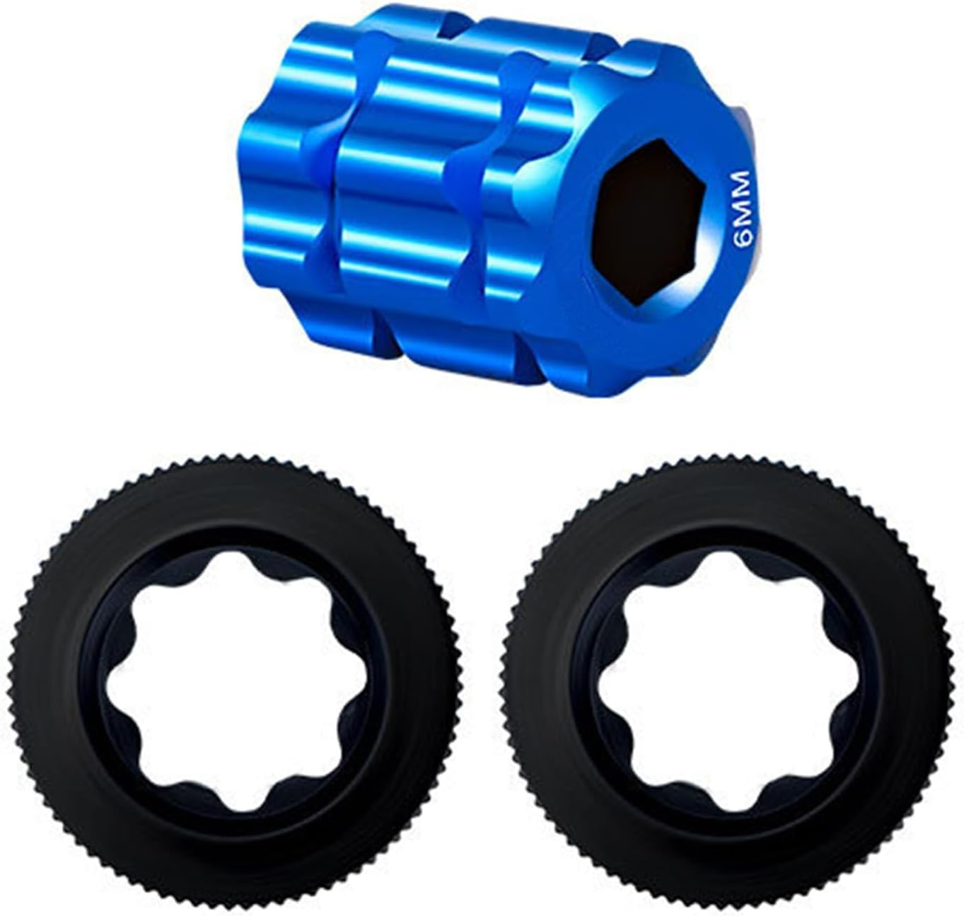 2 Pcs M20 Bicycle Crank Adjusting Cover Caps with 1Pcs Crank Cap Tool Compatible with Shimano Deore/Xt/Slx/Xtr105/Ut/Da image number 3