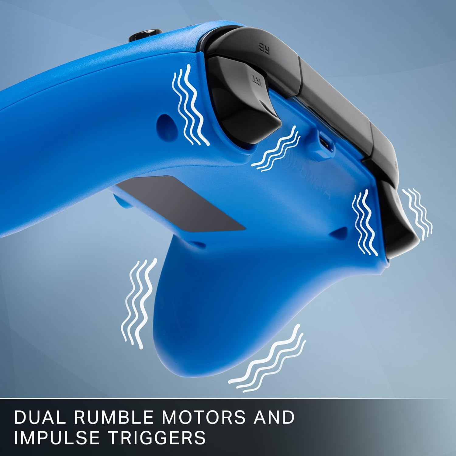 Powera Symmetric Wired Controller for Xbox Series X|S - Blue, Officially Licensed, Inline Thumbstick Layout, Windows 10/11 Compatible, Dual Rumble Motors, Impulse Triggers, 3.5 Mm Audio Jack - Blue Symmetric image number 5