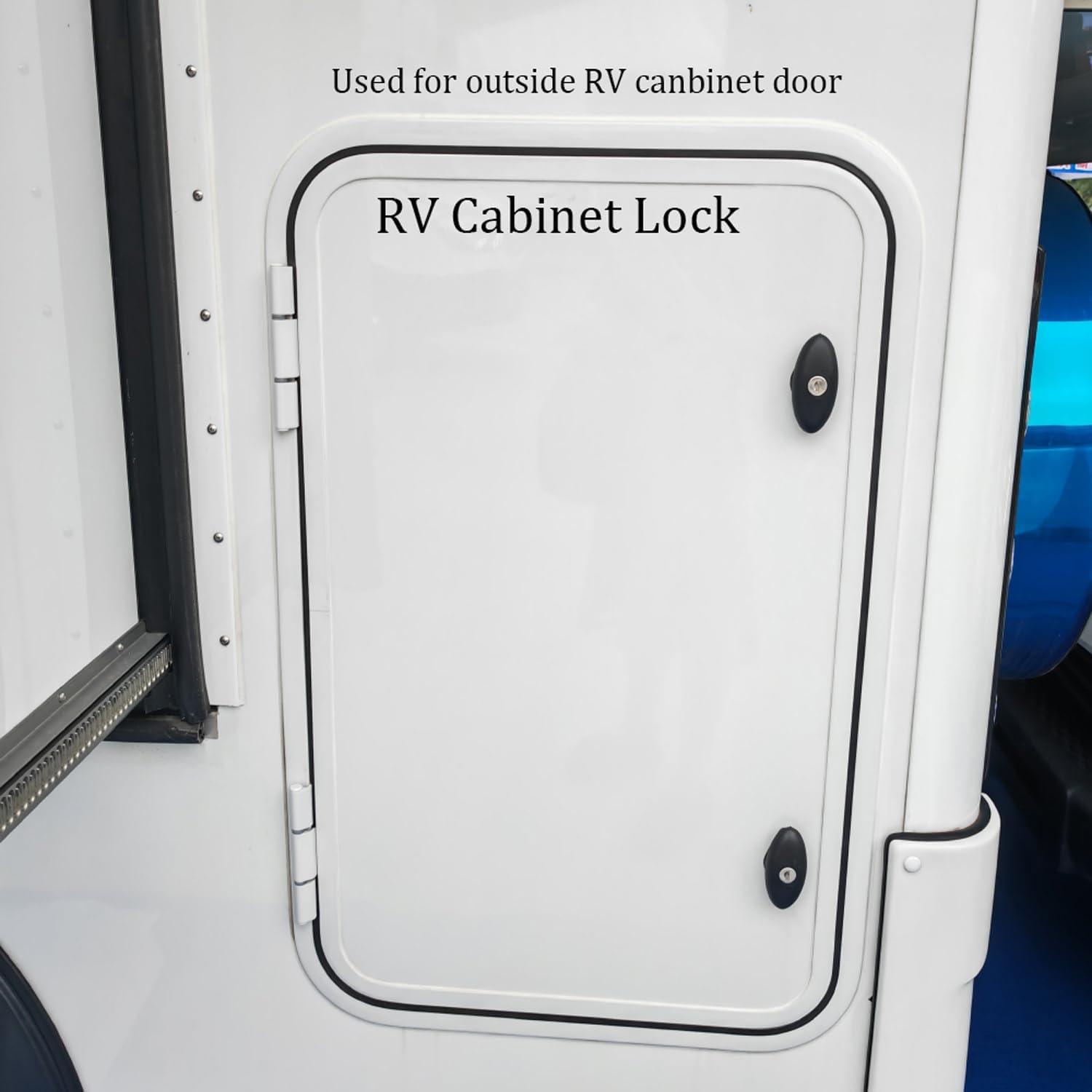 RV Lock,T-Handle Lock Kit with Keys,Motorhome Locks Garage Door Lock for Motorhome Trailer Caravan RV Tool Box Lock (Black, 1 Pack) (G04) image number 6