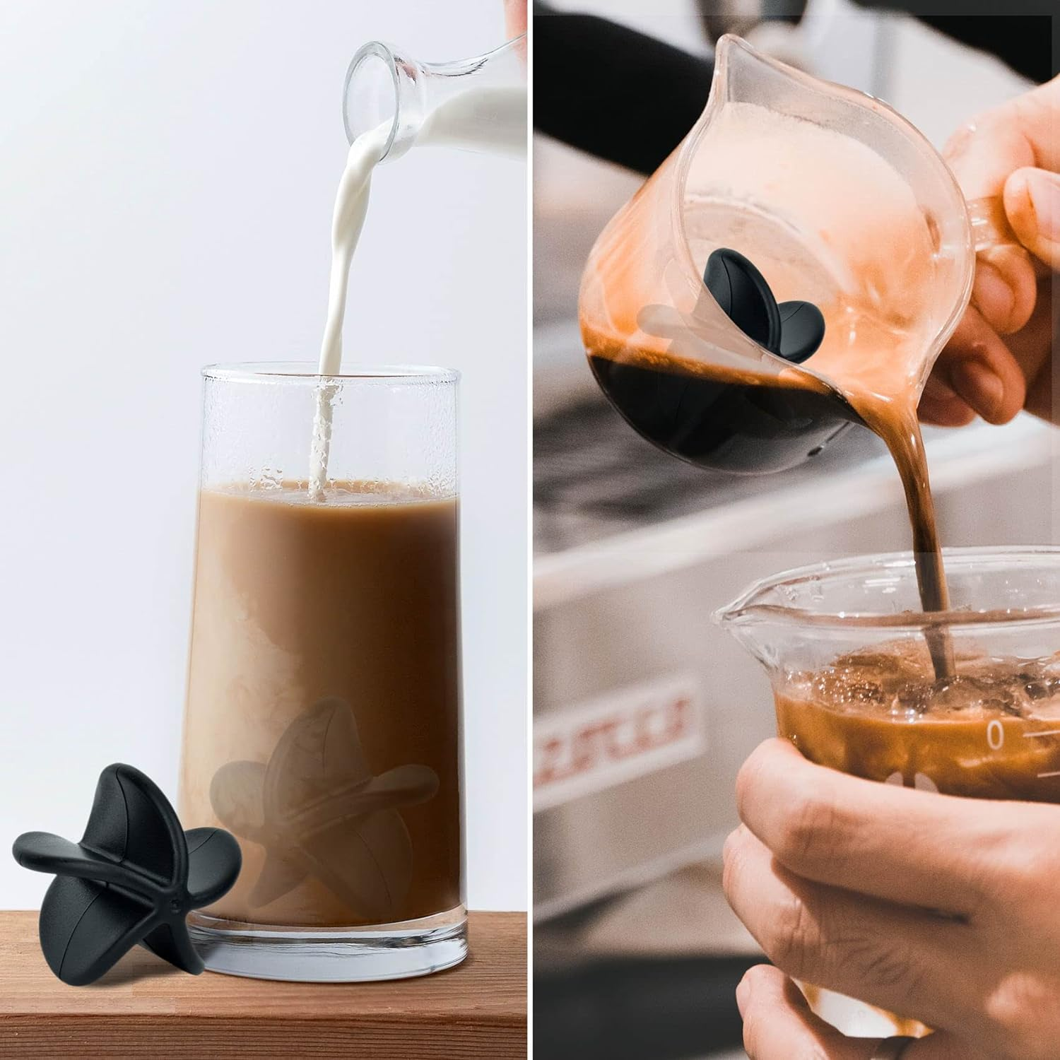 Shaker Balls Shaker Bottle Ball Replacement Milkshake Protein Powder Whisk Ball for Shaker Cup Bottle (4 Pcs Black Plastic) image number 4