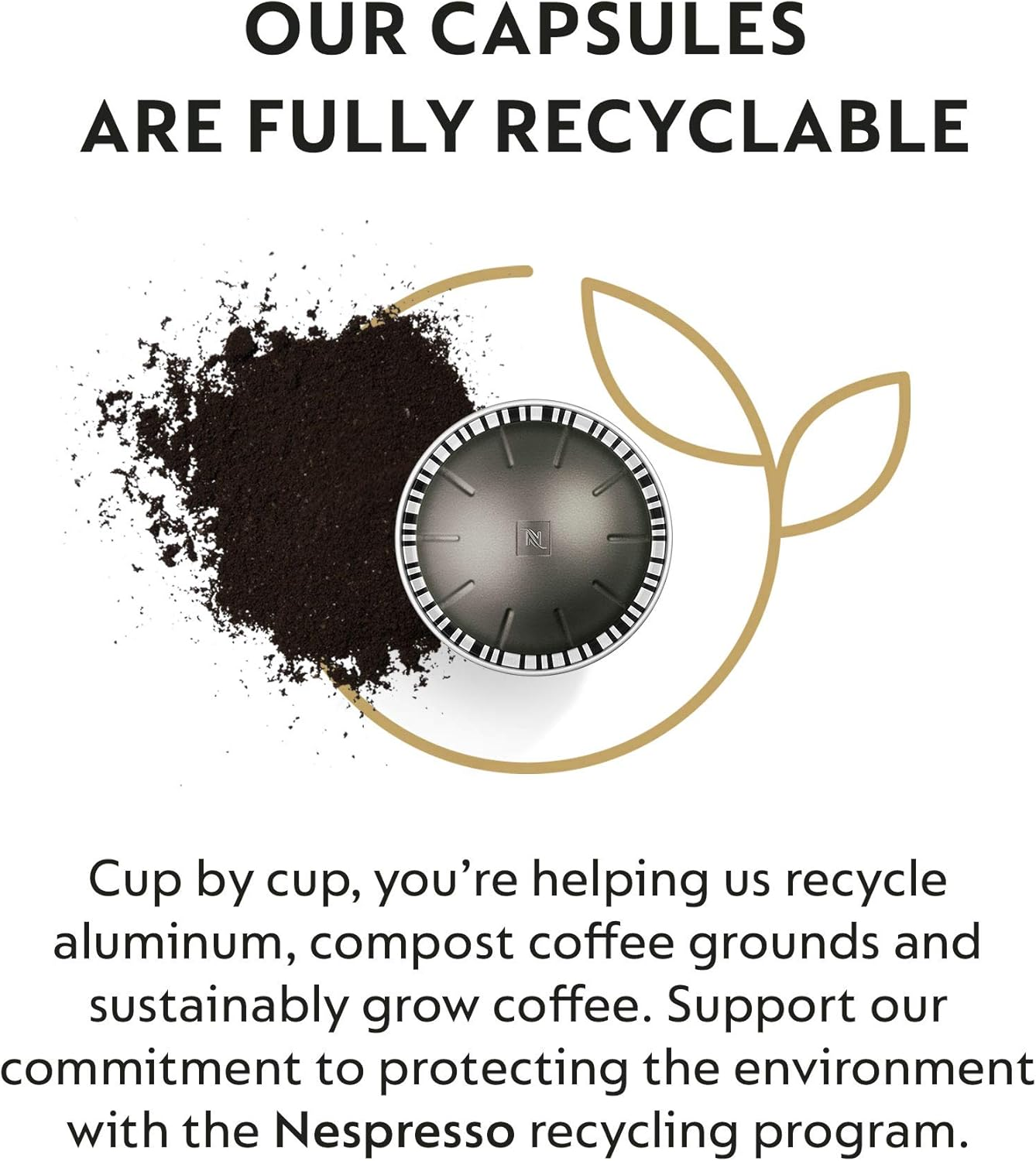 Nespresso Capsules Vertuo, Fortado Gran Lungo Americano, Dark Roast Espresso Coffee, 30 Count Coffee Pods, Brews 5.0Oz. image number 3