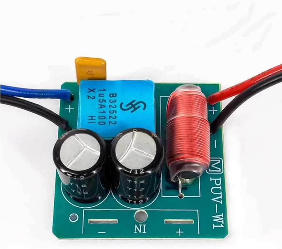 2PCS 2 Way 60W Hifi Stereo Treable Bass Frequency Divider Home Theater for 2-4 Inch Speaker Audio Crossover Filters image number 1