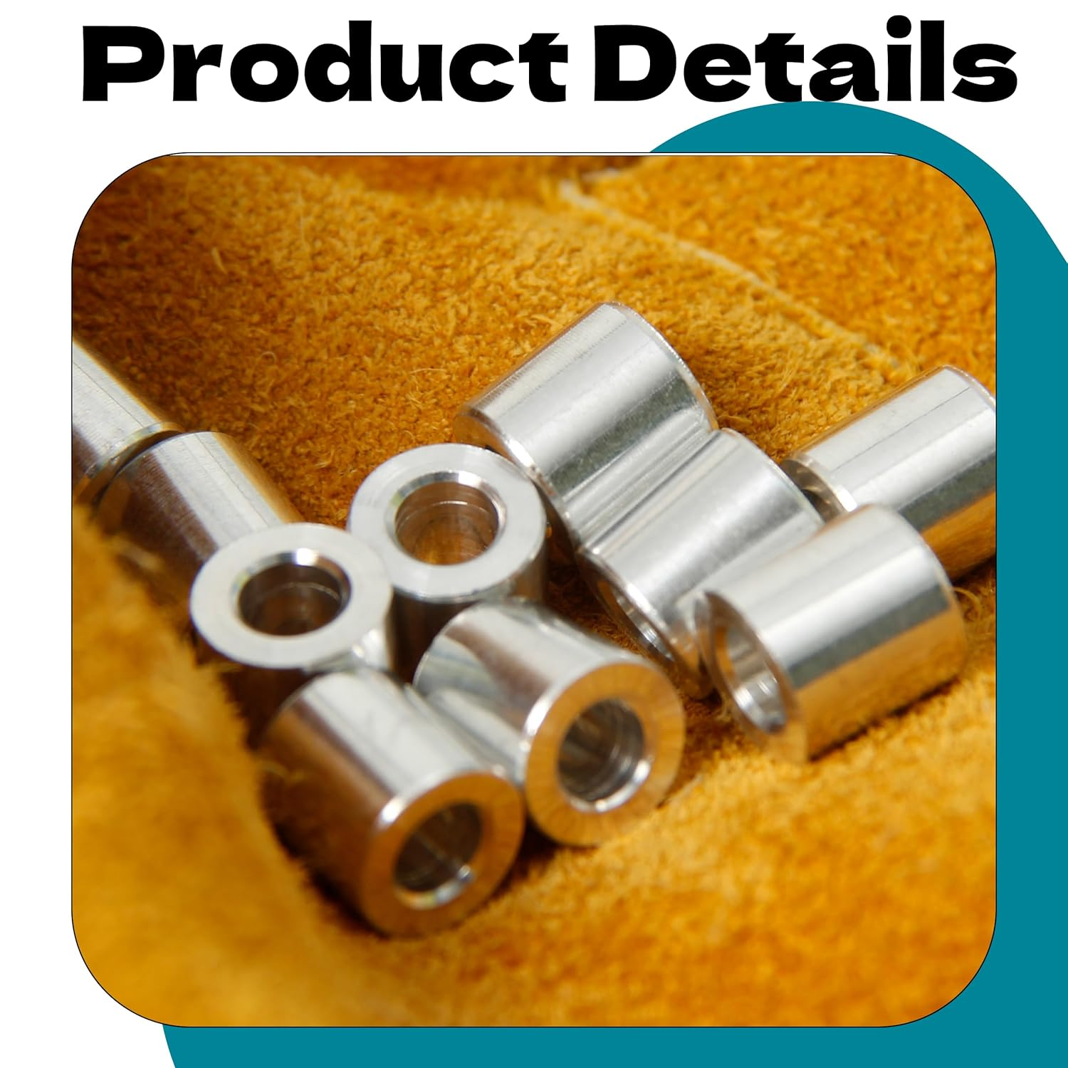 Zhooooonglf 10Pcs M4 Aluminum Spacers, Metal Spacer Aluminum round 4.2Mm ID X 8Mm OD X8Mm L Thickness Screw Standoff for M4Screw Bolts Silver